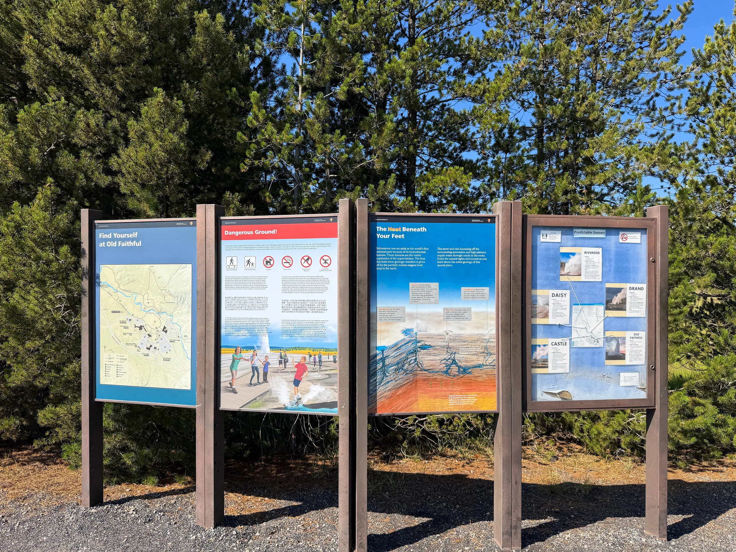 Upper Geyser Basin Trail Yellowstone National Park Wyoming
