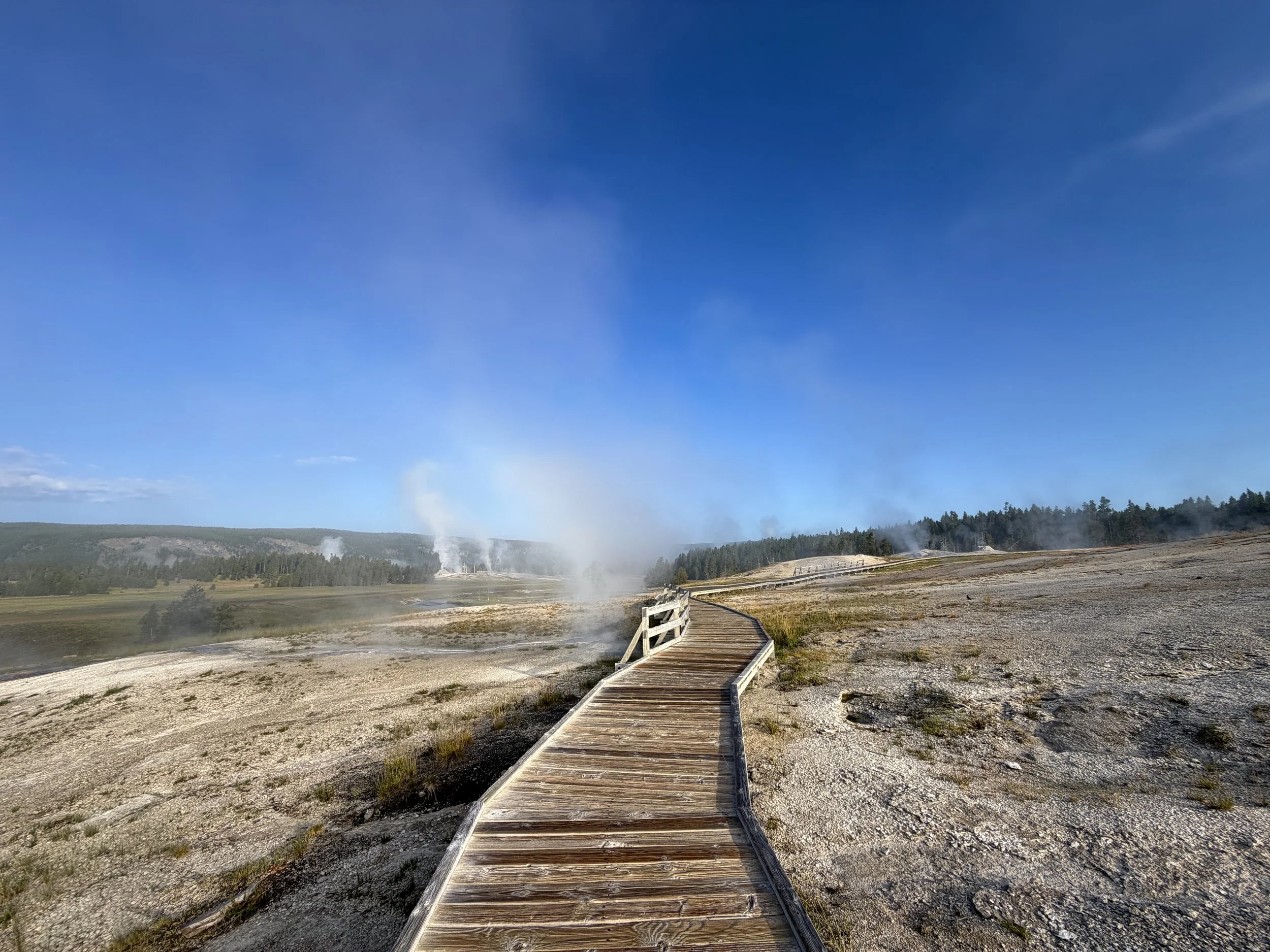 Upper Geyser Hill Trail Yellowstone National Park Wyoming