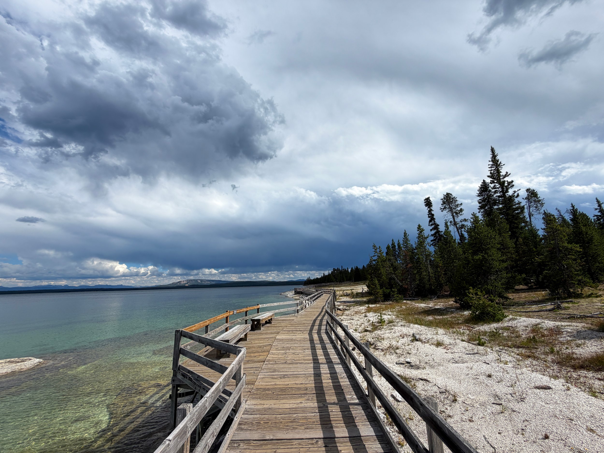 West Thumb Geyser Basin Trail Yellowstone National Park Wyoming