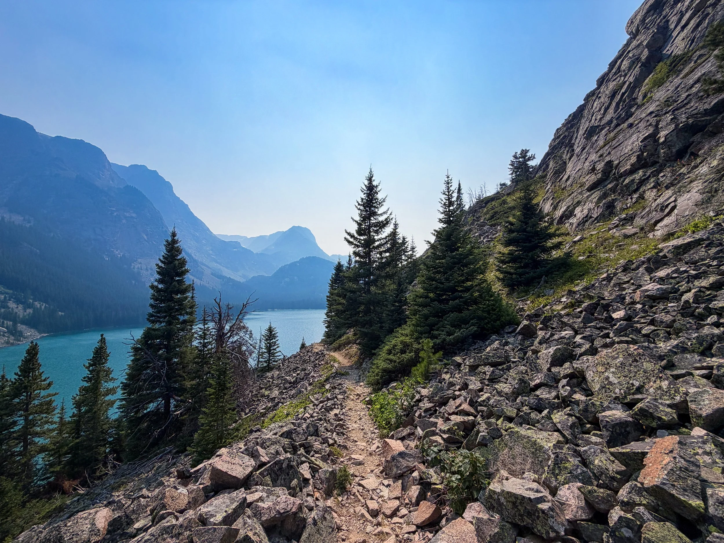 Rainbow Lake Beaten Path Trail Beartooth Mountains Montana