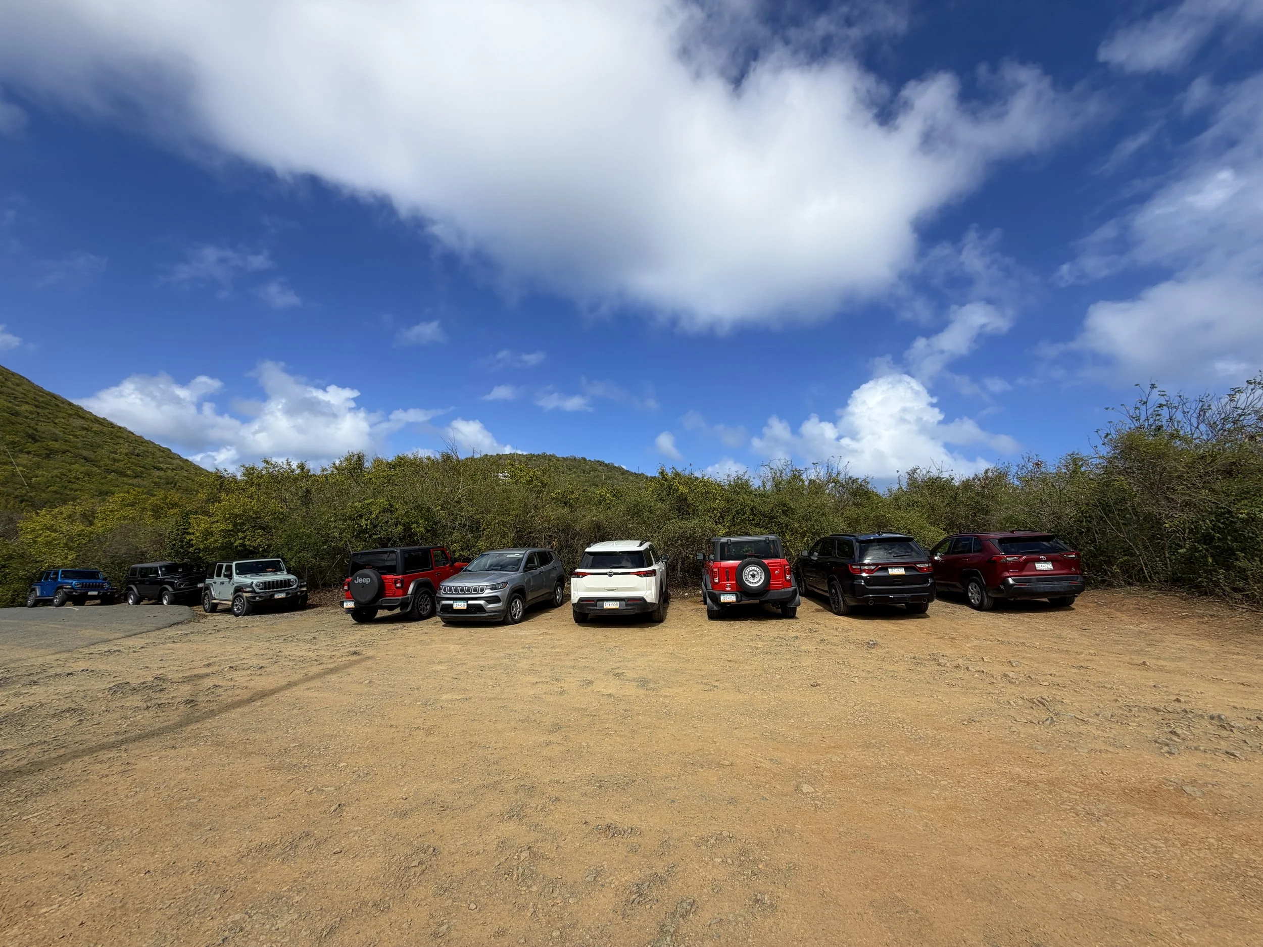 Drunk Bay Trailhead Parking Virgin Islands National Park