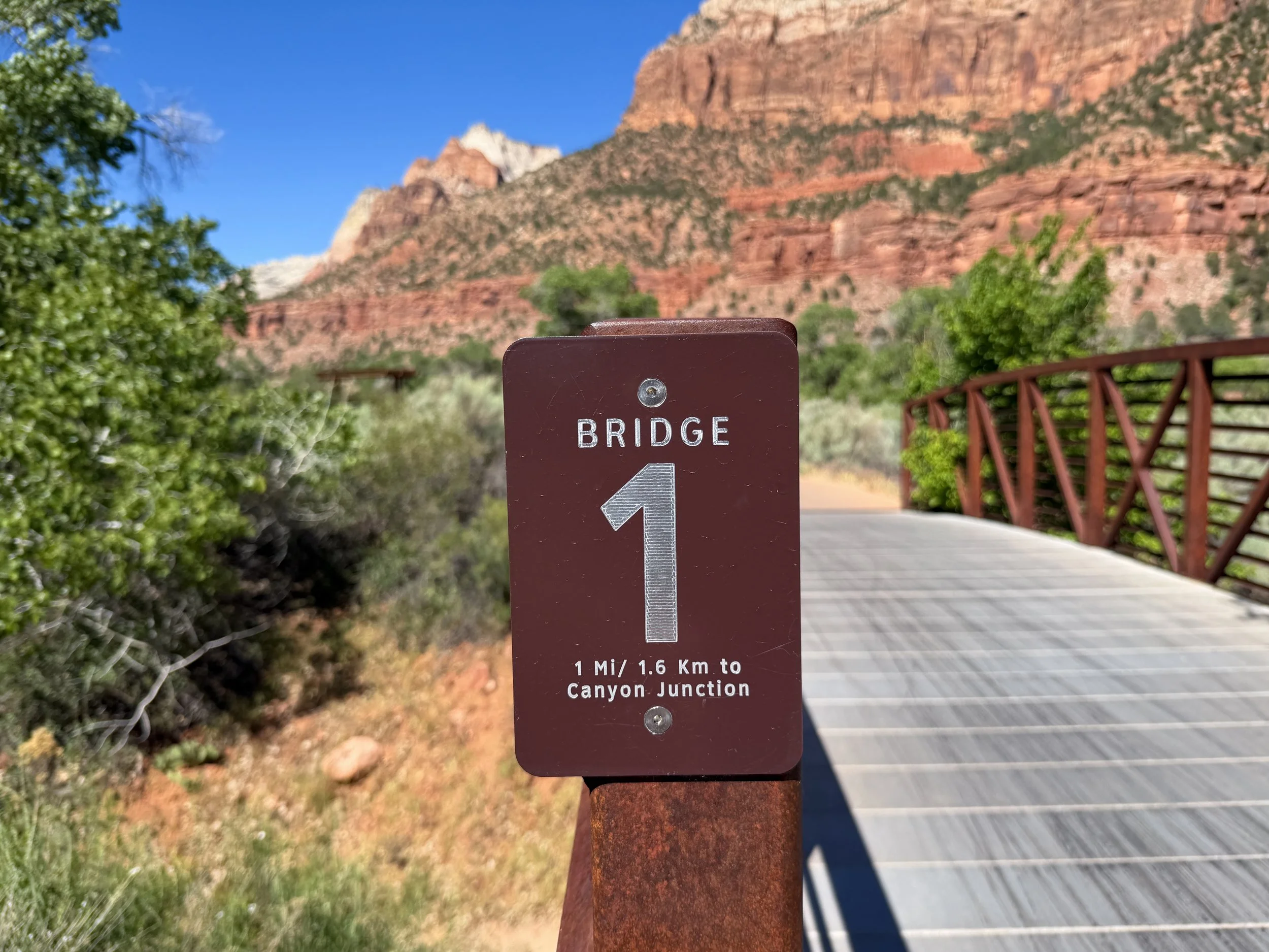 Pa'rus Trail Zion National Park Utah