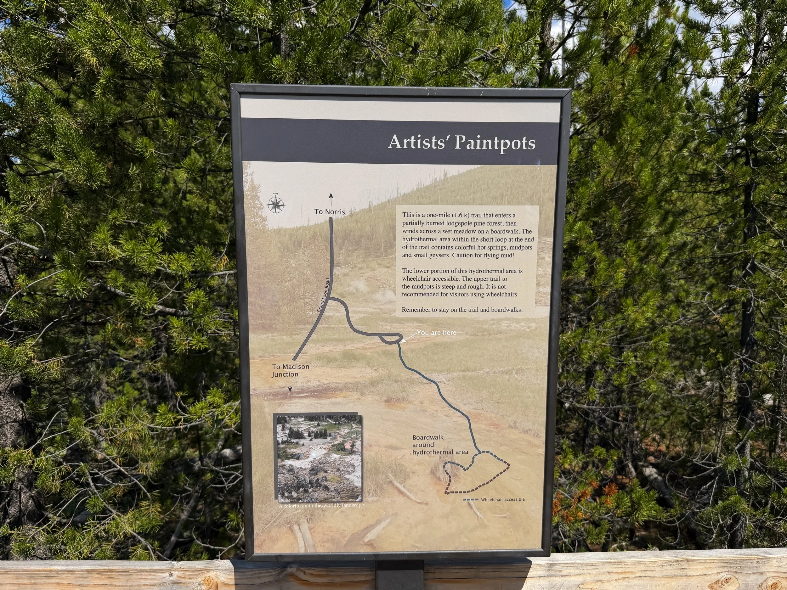 Artists Paintpots Trailhead Yellowstone National Park Wyoming
