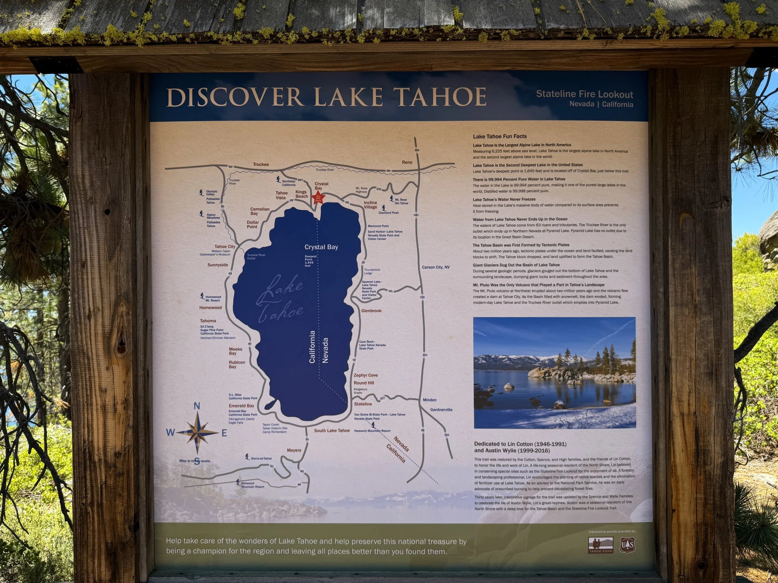 Stateline Lookout Trail Lake Tahoe California