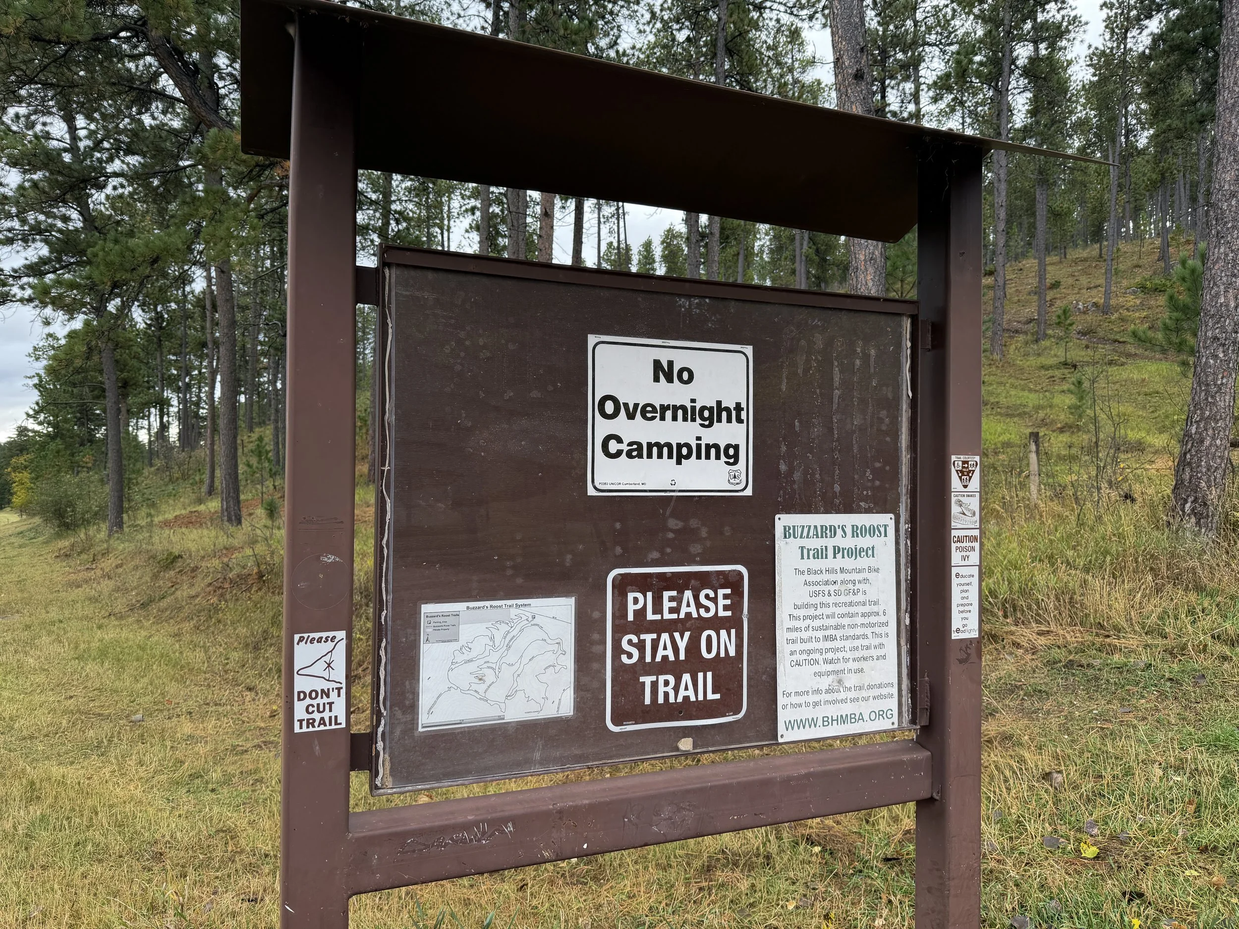 Buzzards Roost Trailhead Black Hills South Dakota