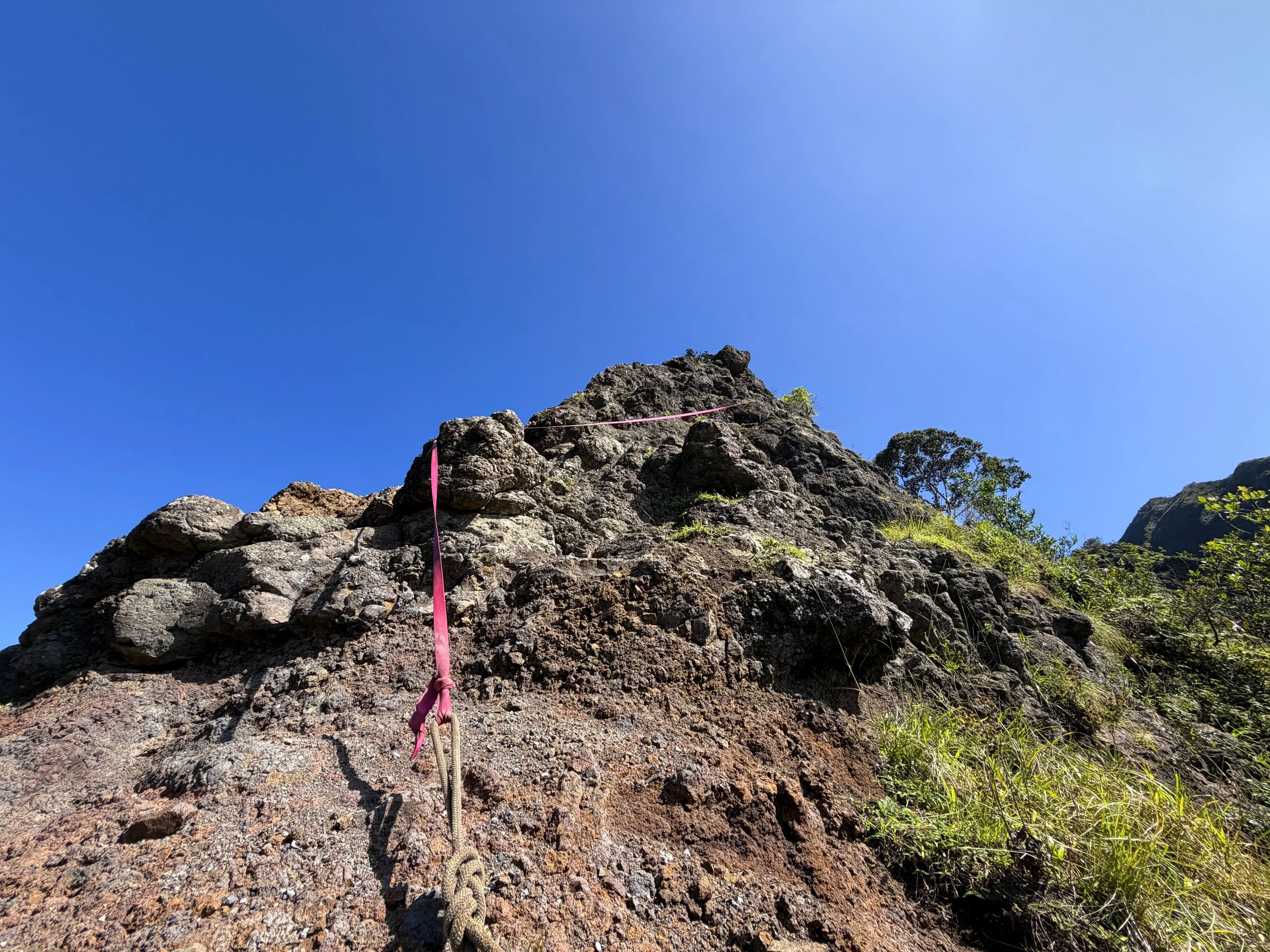 Moanalua Saddle Ropes Koolau Summit Trail Oahu Hawaii