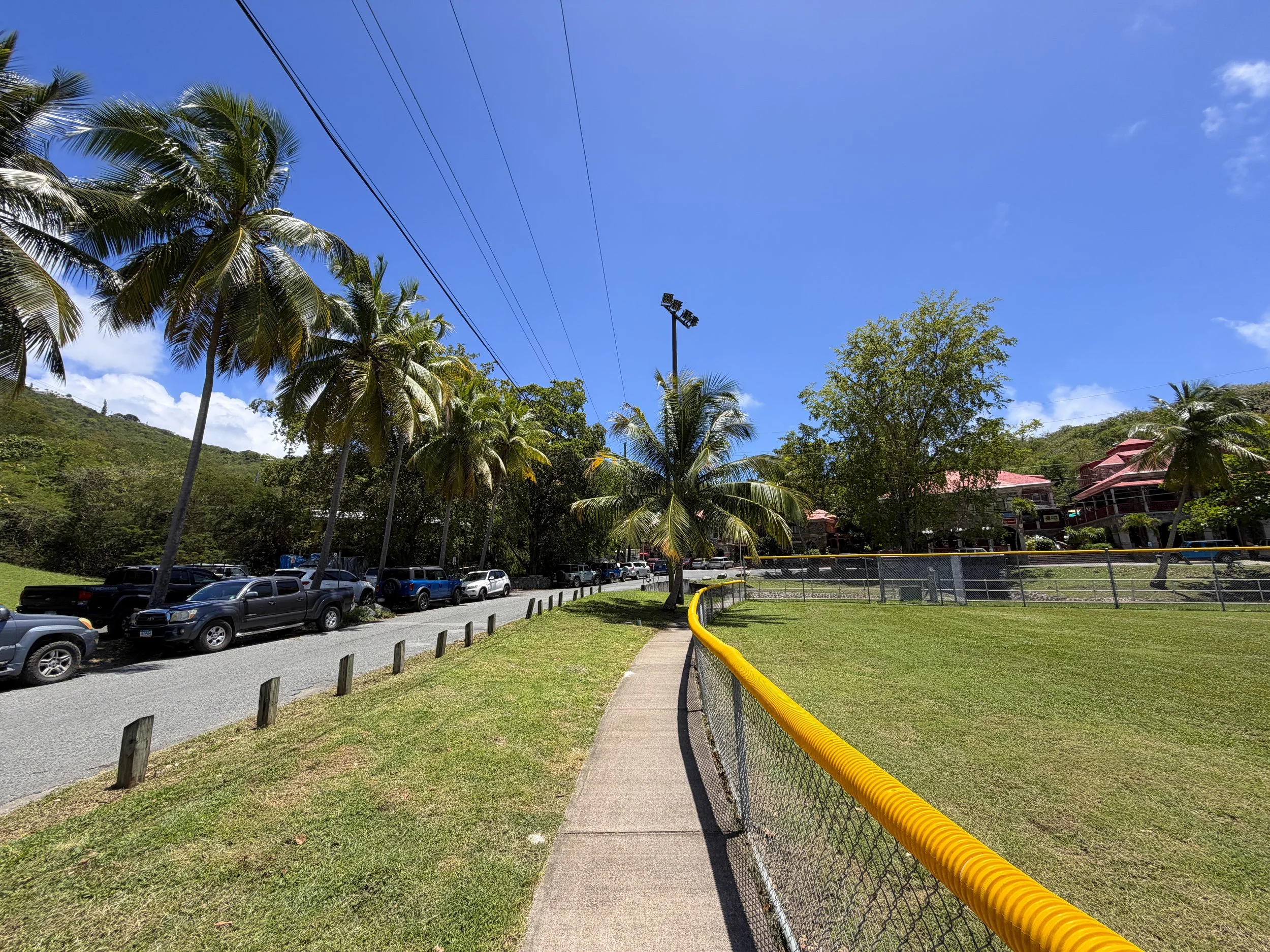Walking to the Caneel Hill Trailhead Virgin Islands National Park