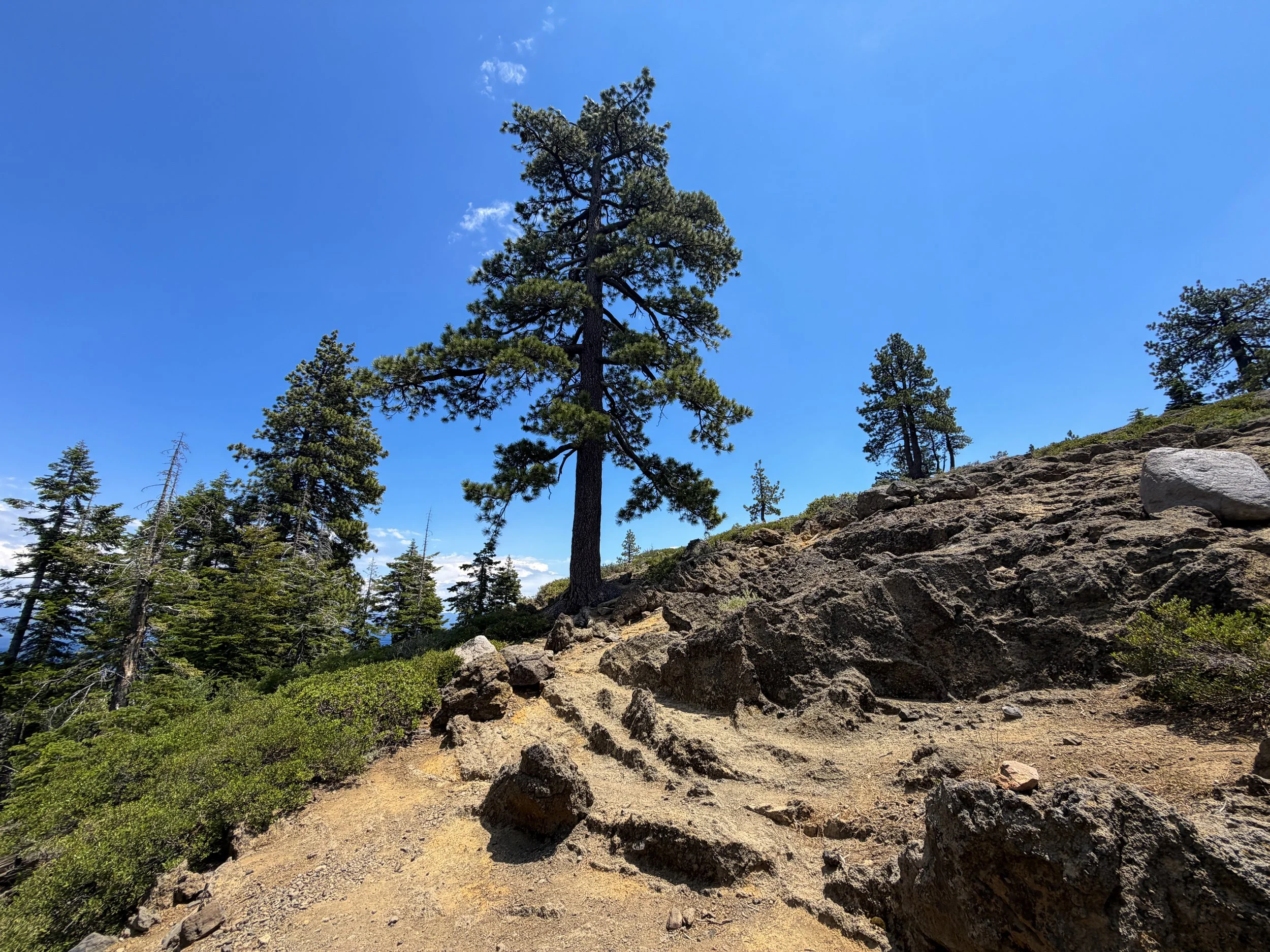 Eagle Rock Hike Lake Tahoe California