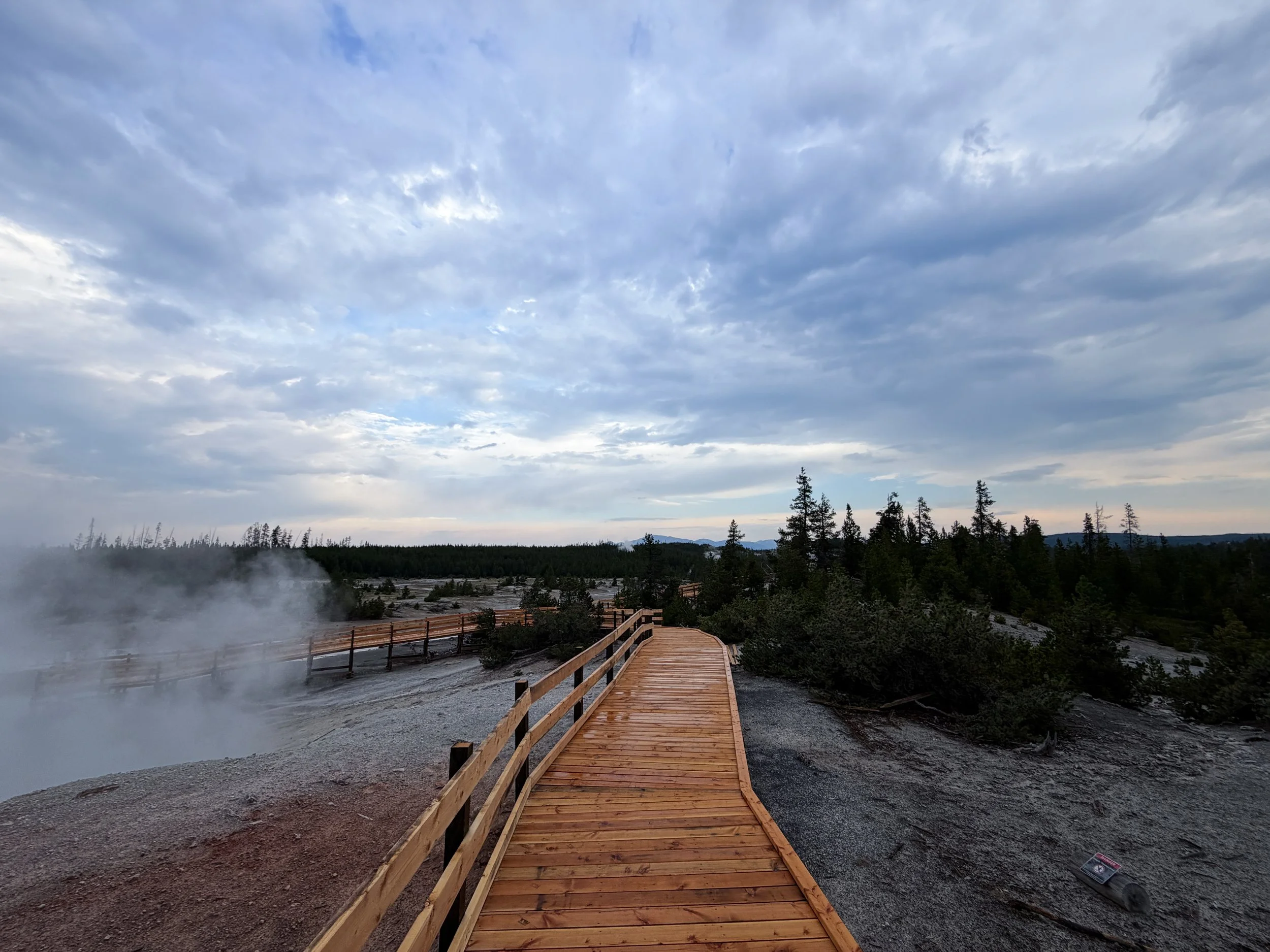Norris Geyser Basin Boardwalk Trail Yellowstone National Park Wyoming