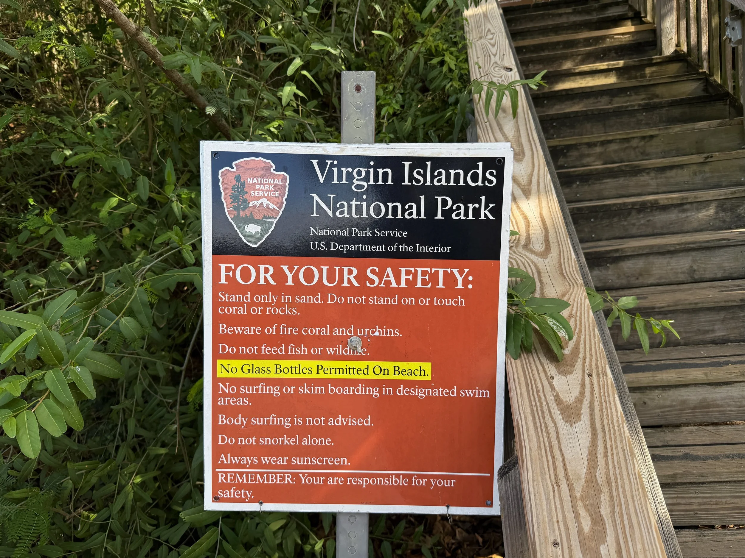 Lind Point Trailhead Virgin Islands National Park