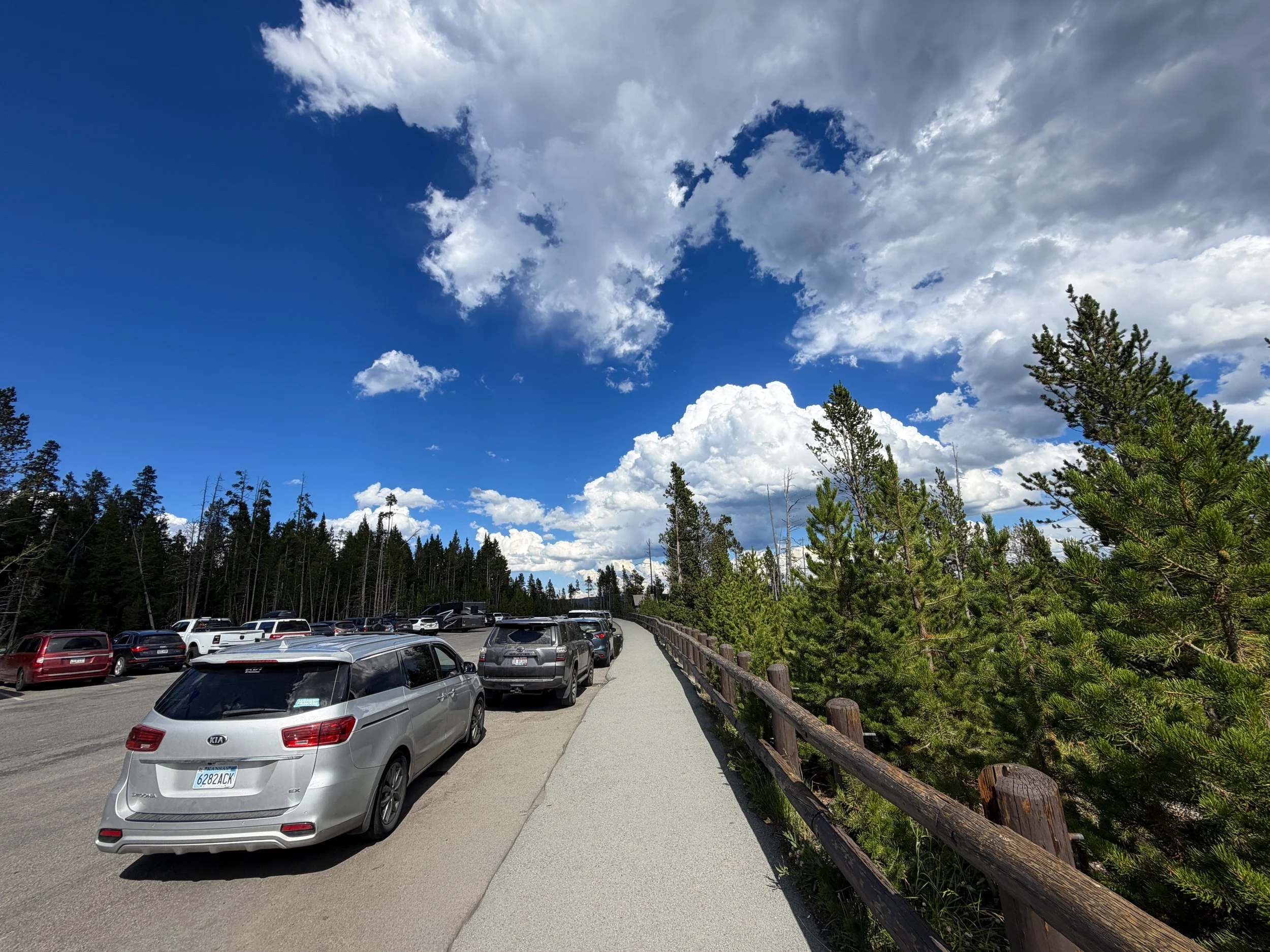 North Rim Hike Yellowstone National Park Wyoming