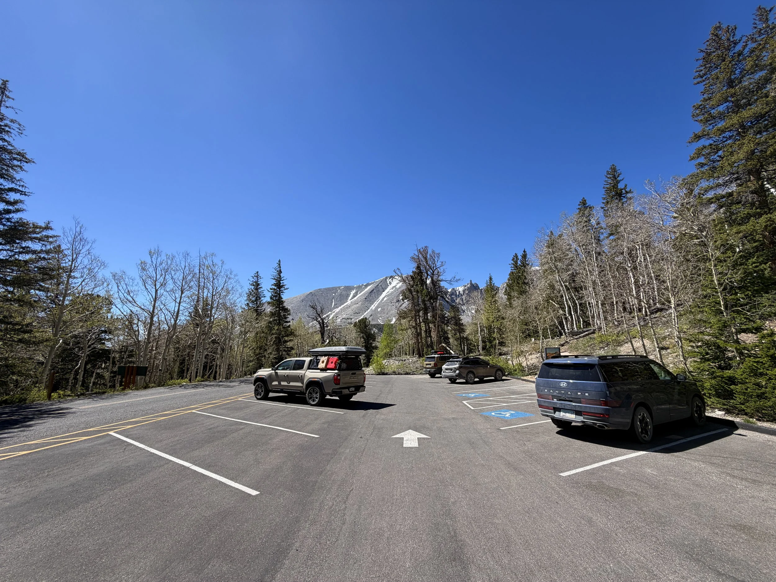 Wheeler Peak Summit Trailhead Parking Great Basin National Park Nevada