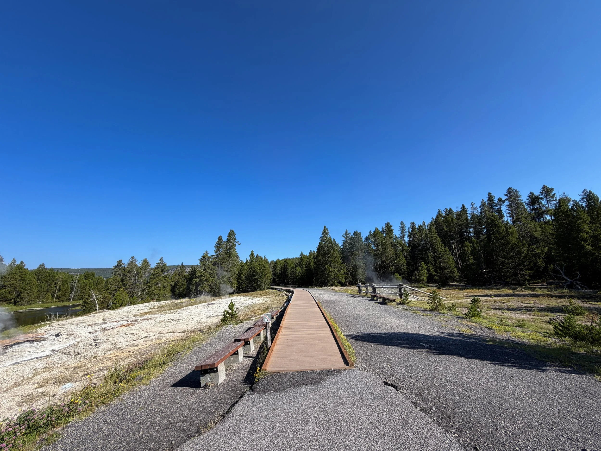 Upper Geyser Basin Trail to the Morning Glory Pool Yellowstone National Park Wyoming