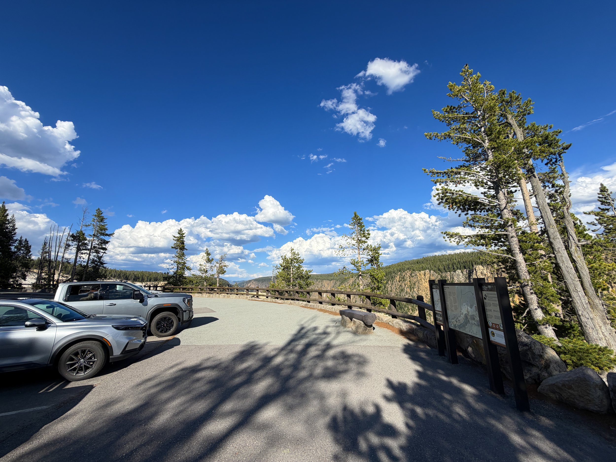 Inspiration Point North Rim Trailhead Yellowstone National Park Wyoming