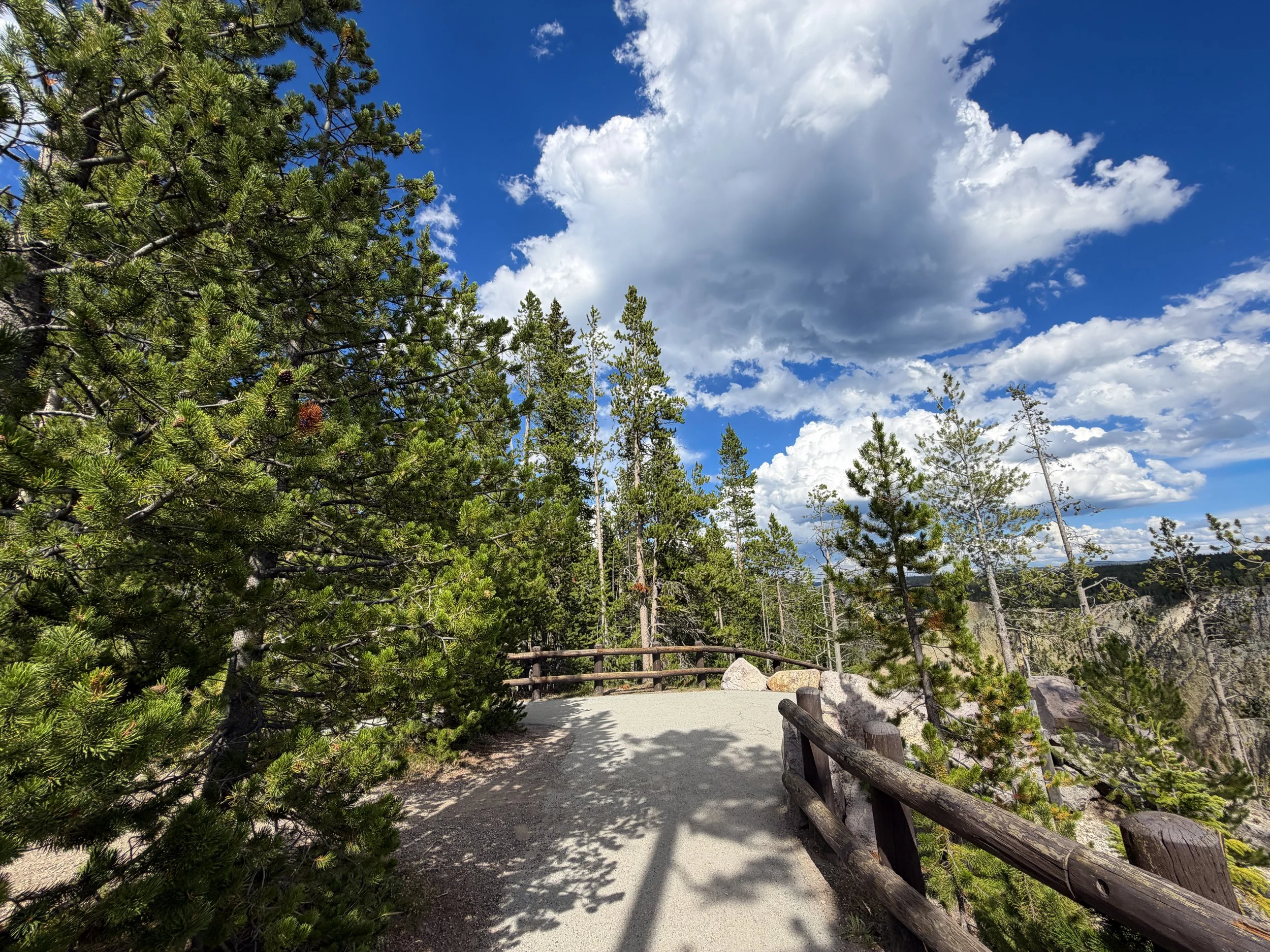 North Rim Hike Yellowstone National Park Wyoming