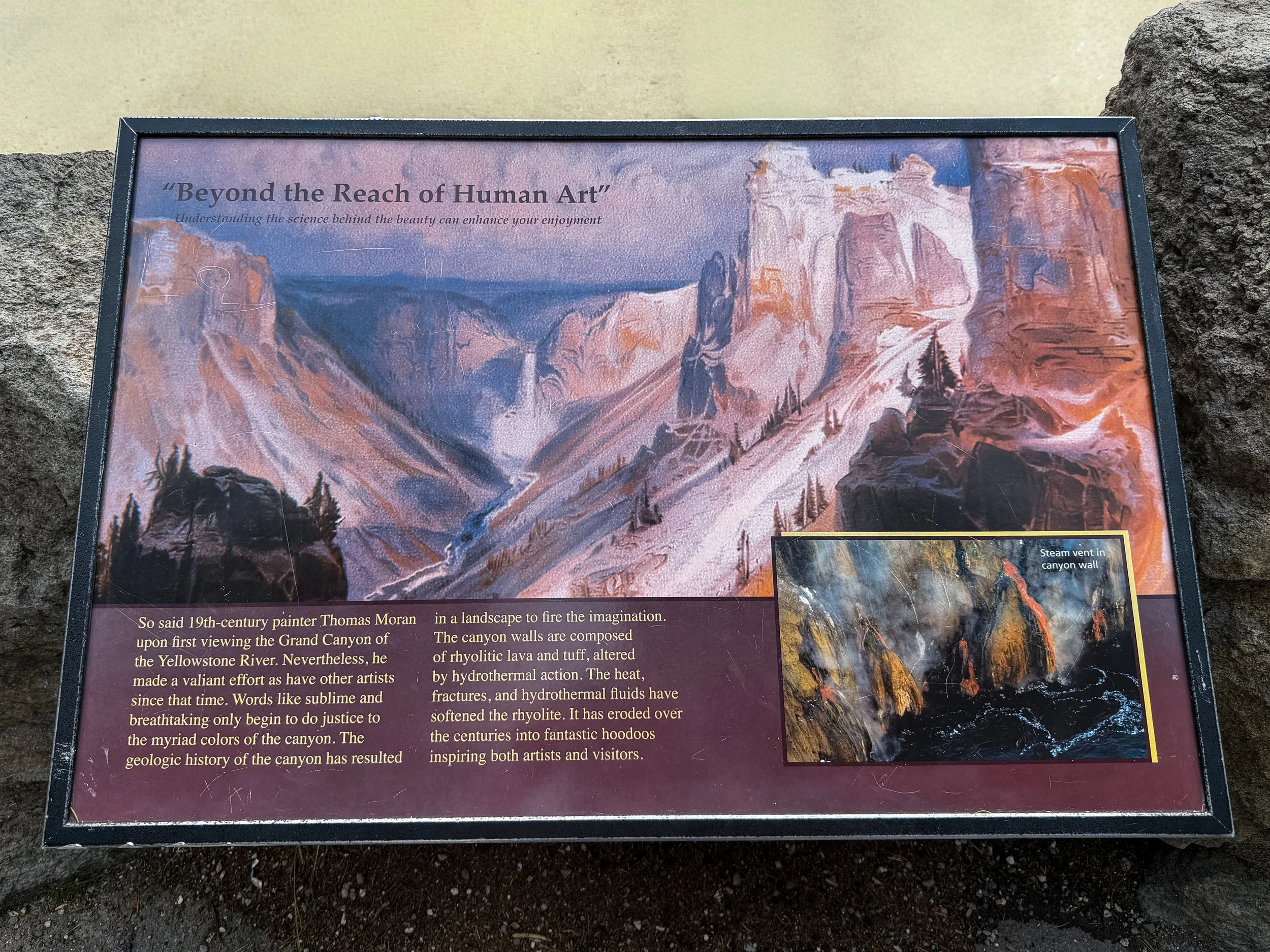 Artist Point Trail Yellowstone National Park Wyoming