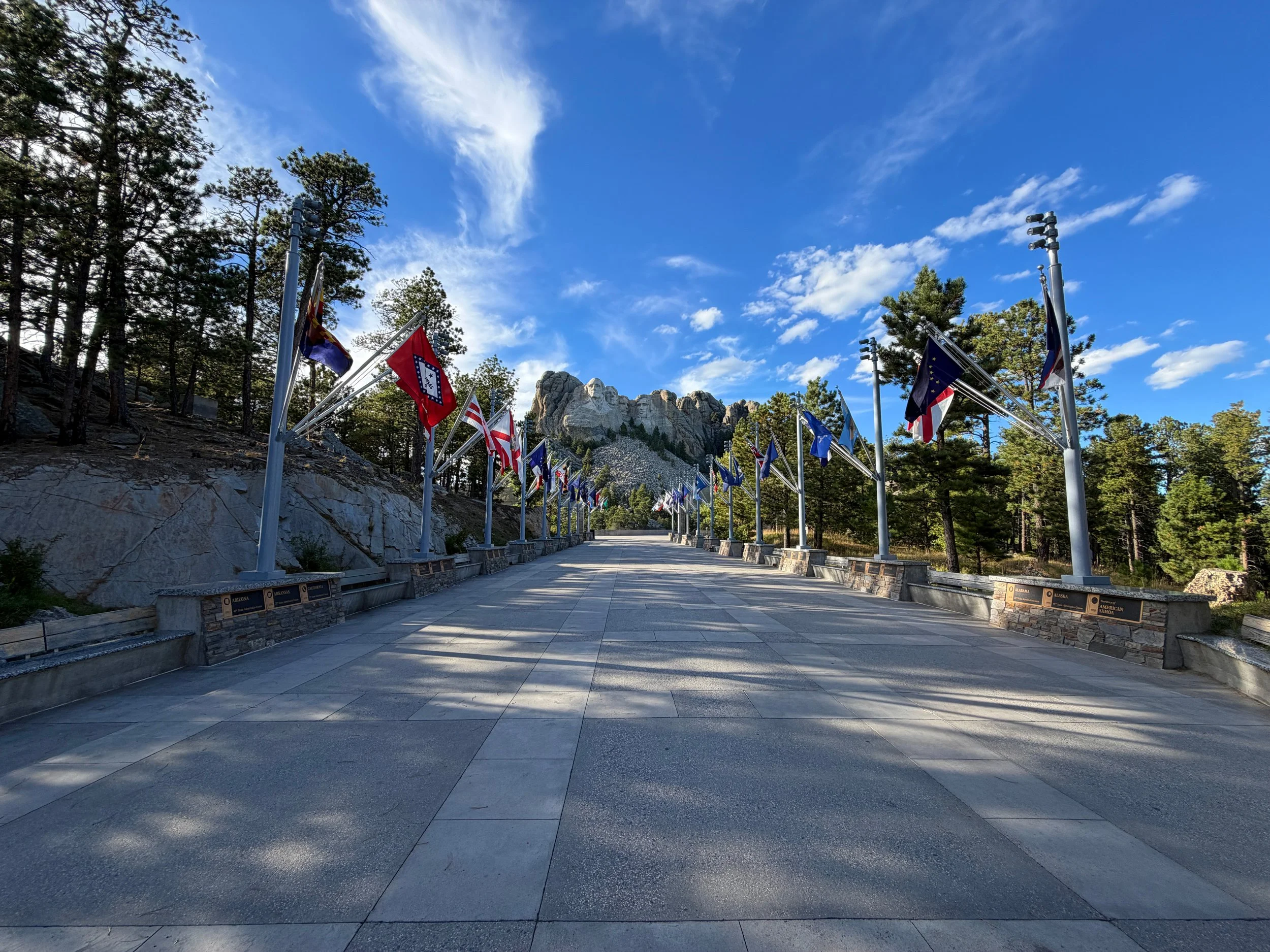 Avenue of Flags Mount Rushmore National Memorial Black Hills South Dakota