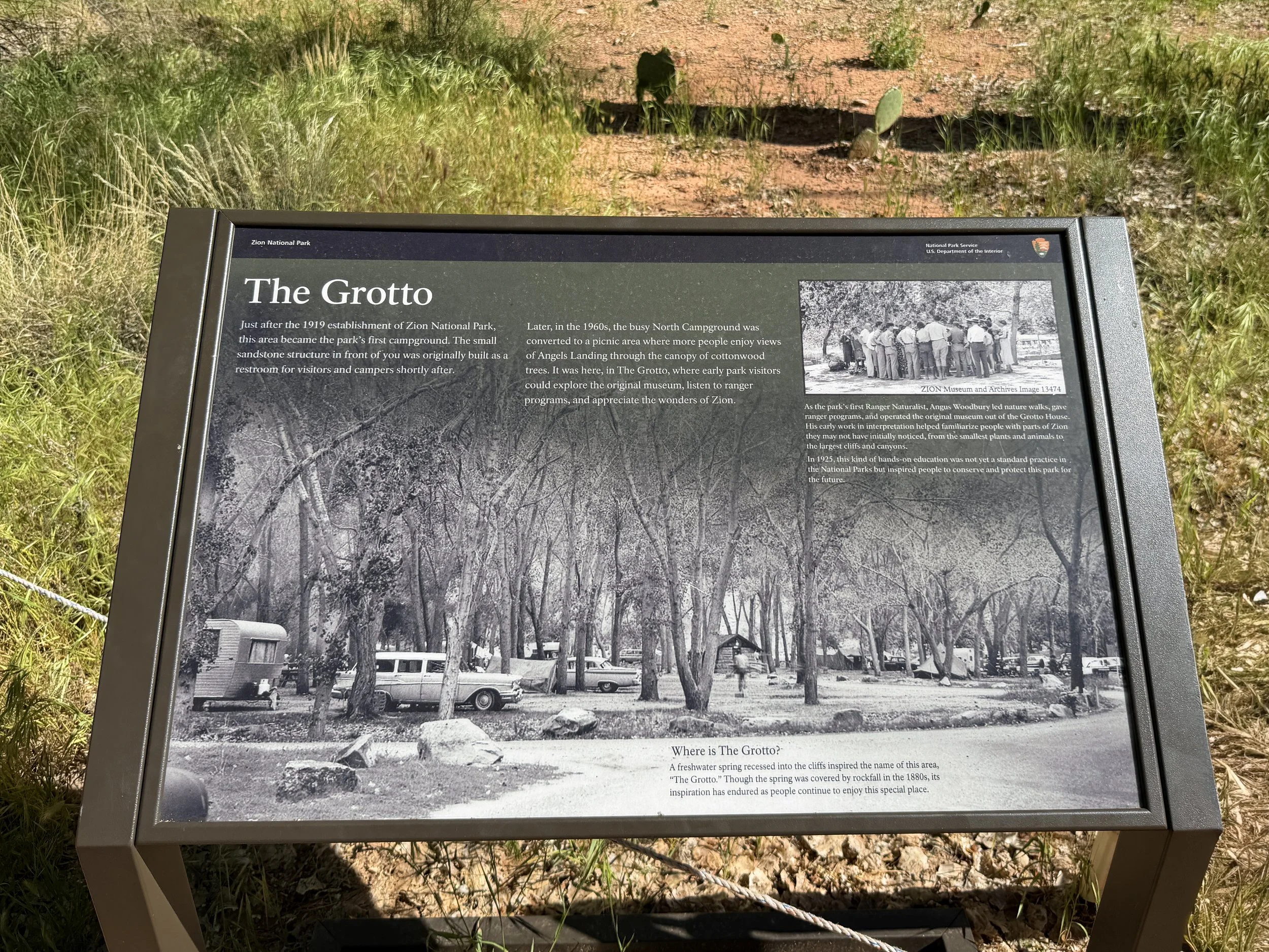 Grotto Trailhead Zion National Park Utah