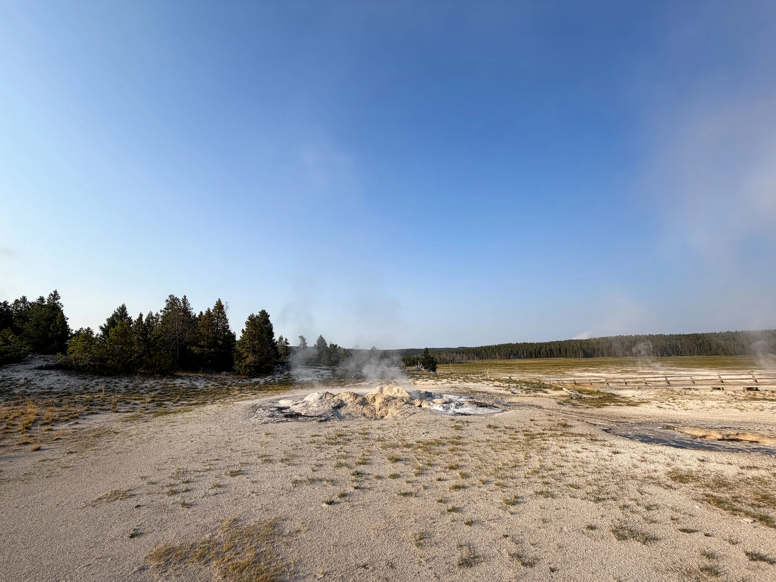 Jet Geyser Fountain Paint Pot Trail Yellowstone National Park Wyoming