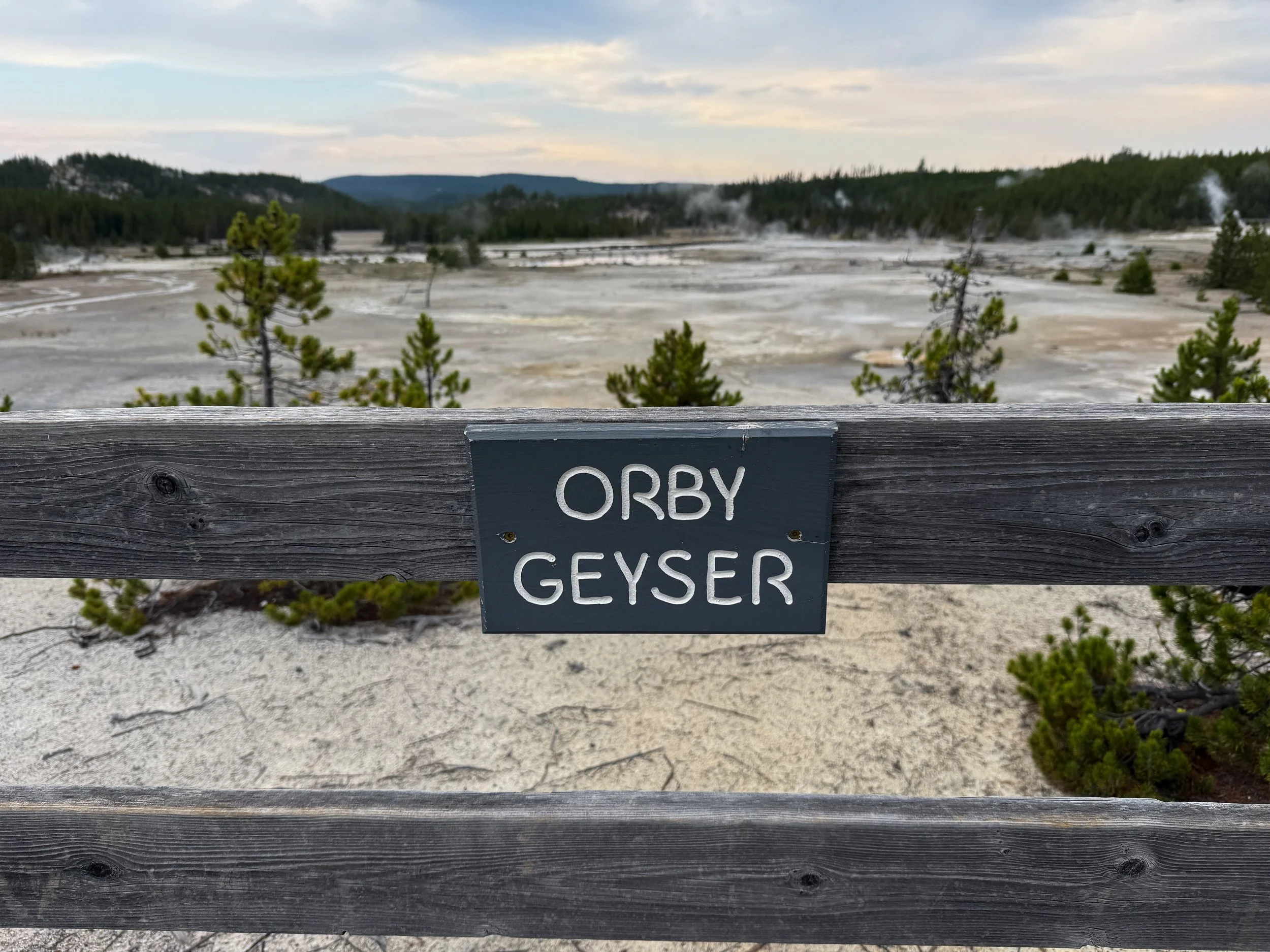 Orby Geyser Norris Geyser Basin Trail Yellowstone National Park Wyoming