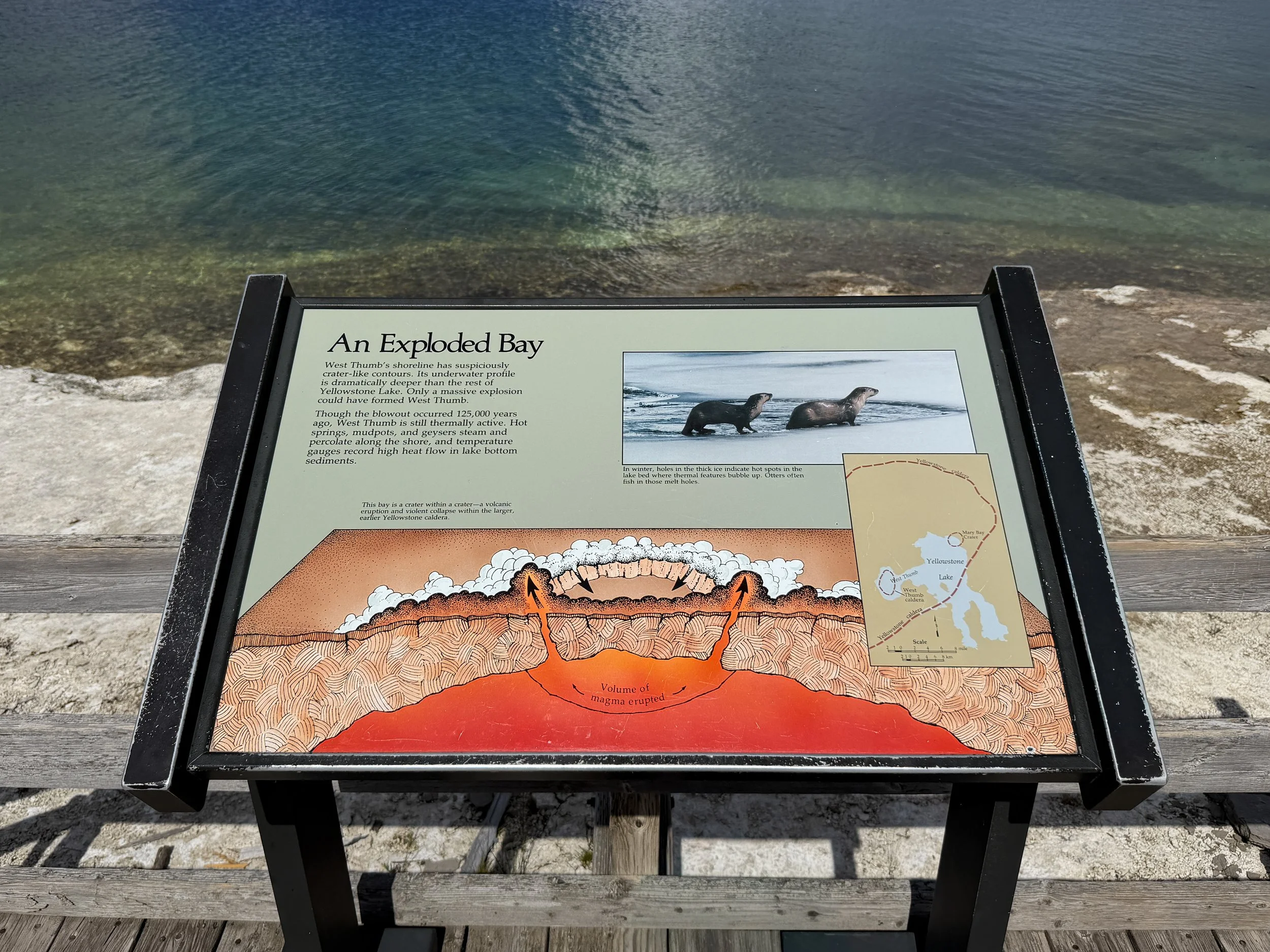 West Thumb Geyser Basin Trail Yellowstone National Park Wyoming