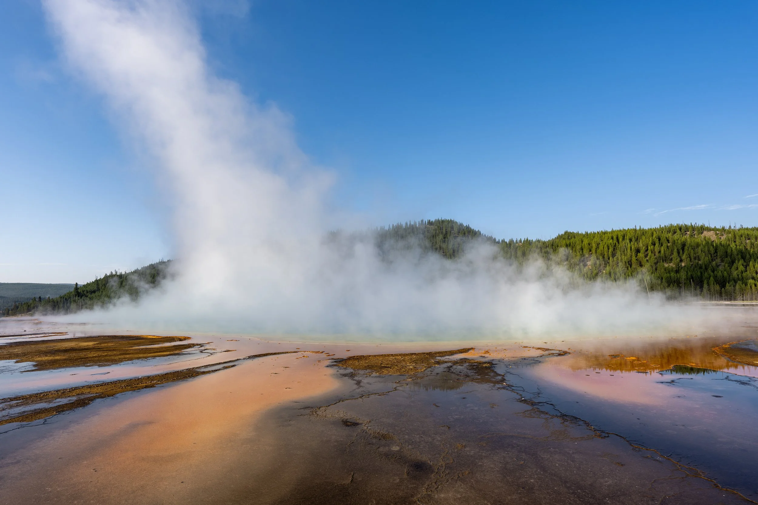 Grand Prismatic Spring Midway Geyser Basin Trail Yellowstone National Park Wyoming
