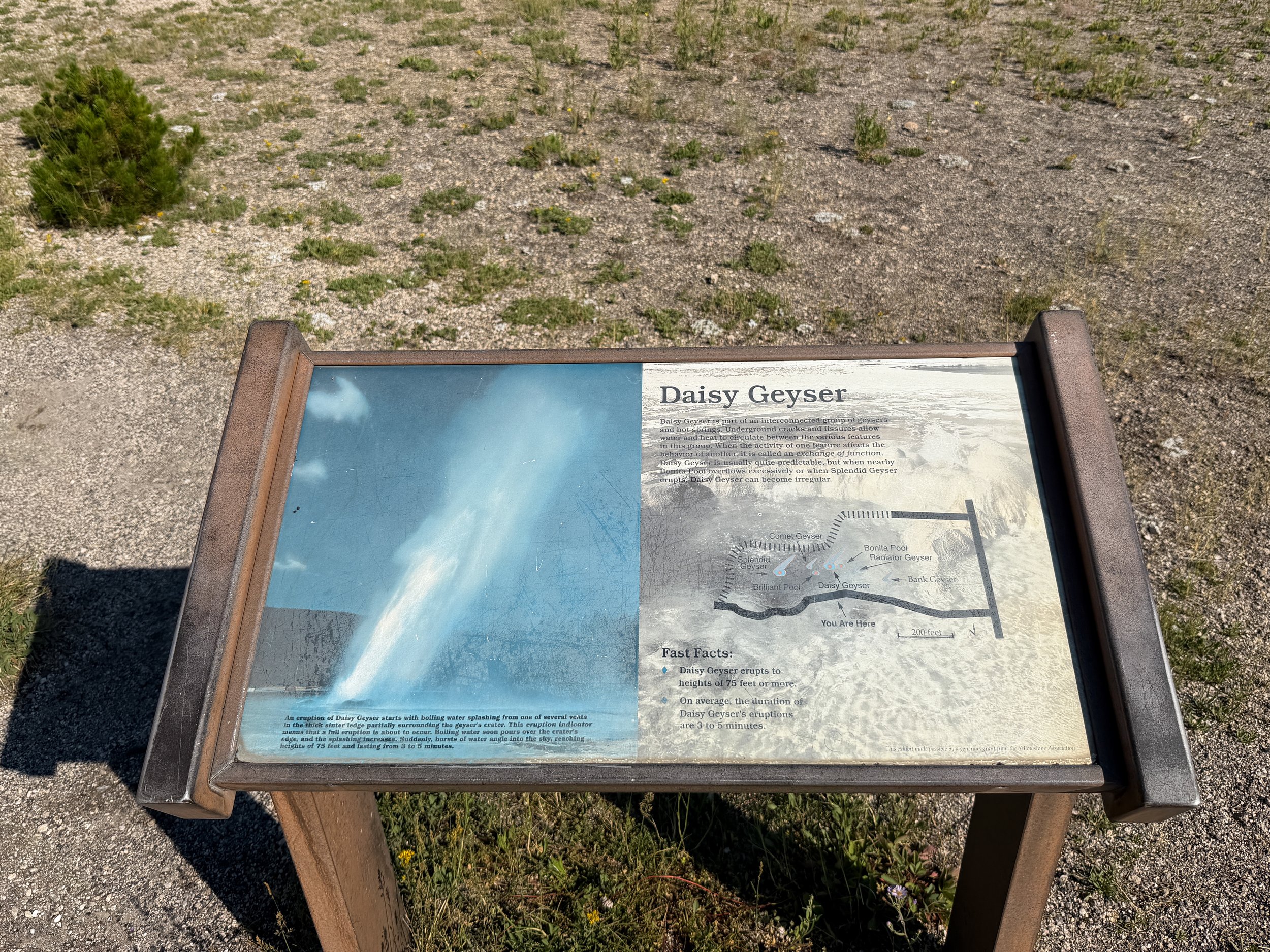 Daisy Geyser Yellowstone National Park Wyoming