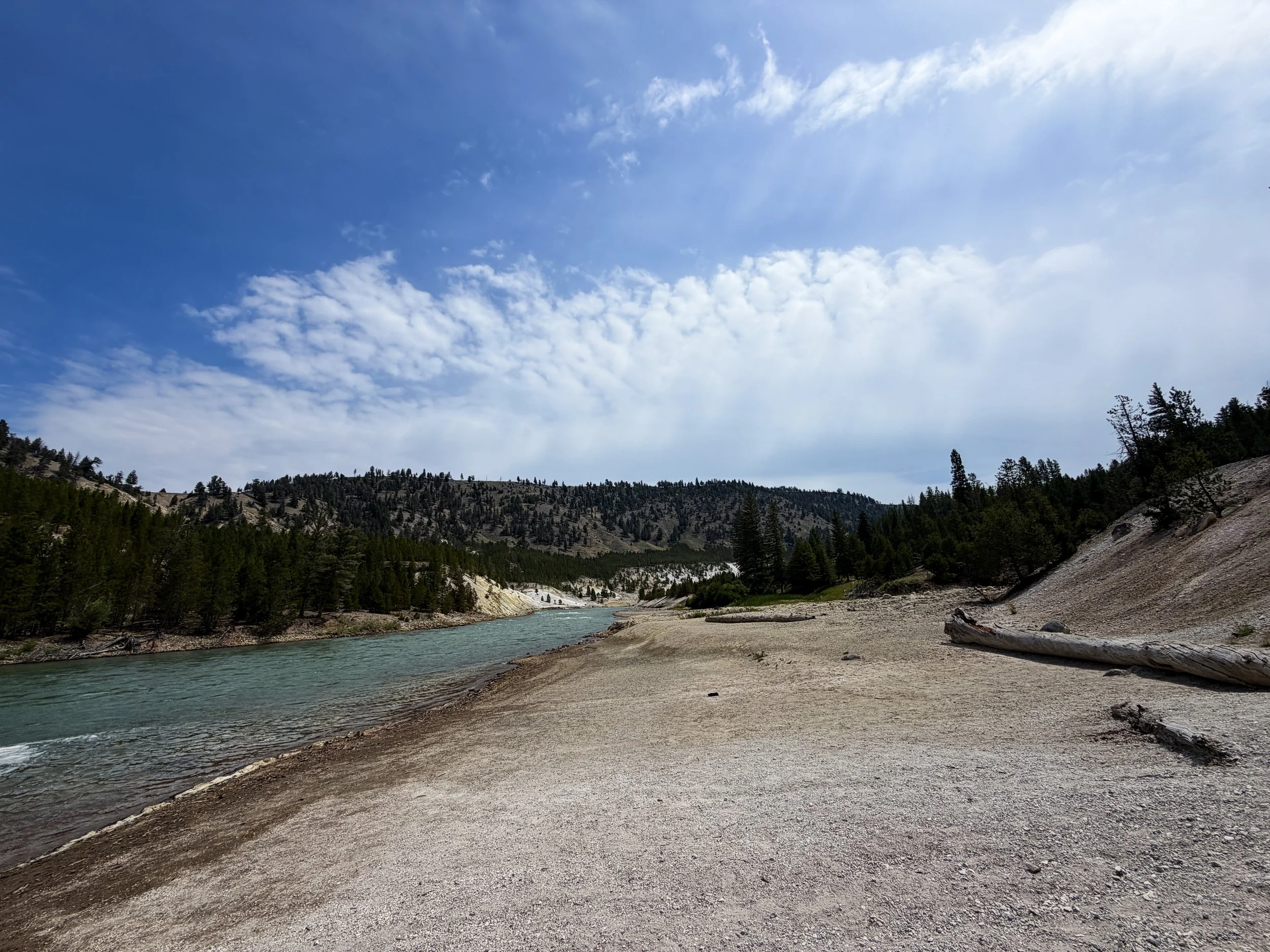 Yellowstone River Tower Falls Trail Yellowstone National Park Wyoming