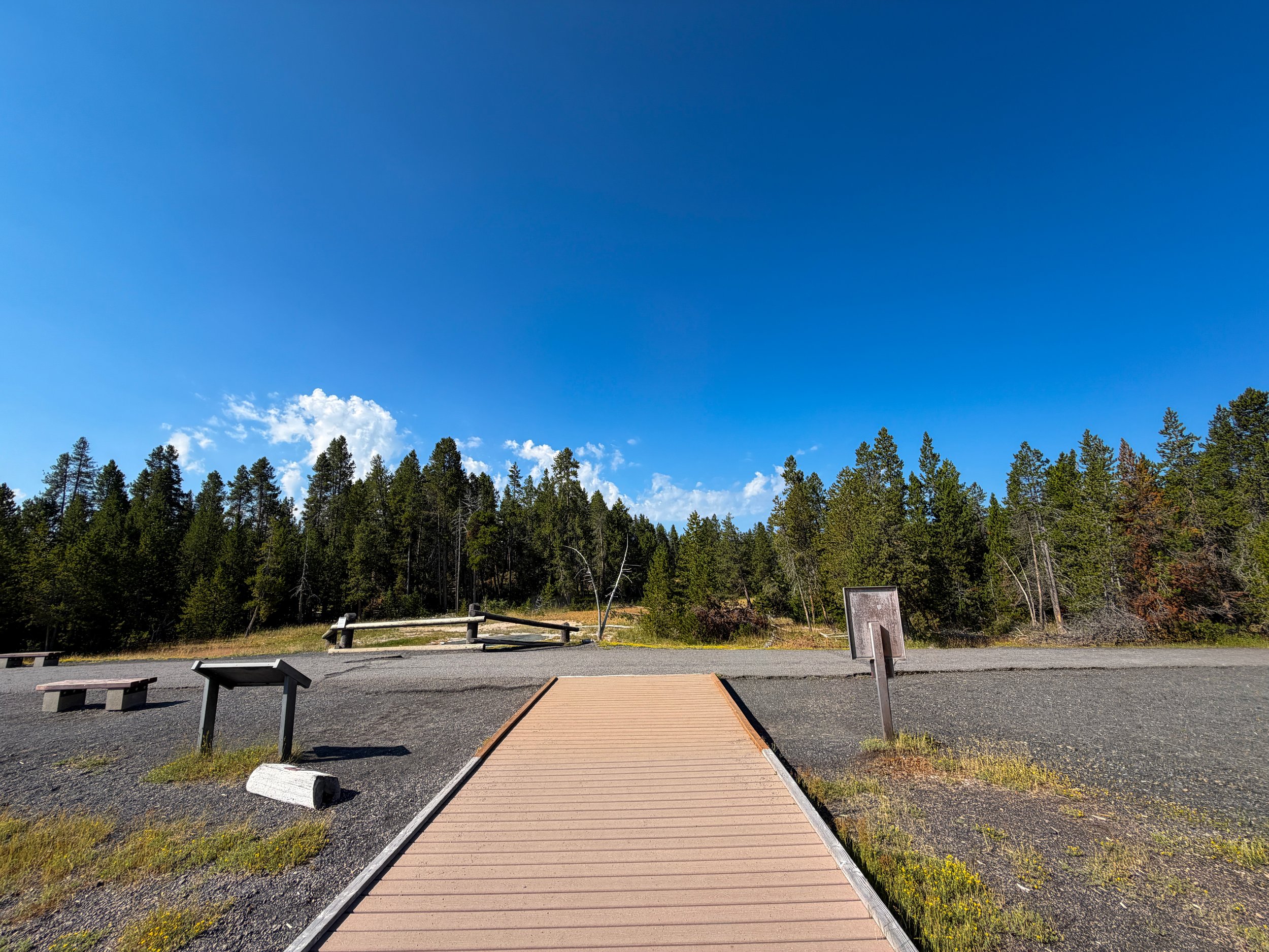 Upper Geyser Basin Trail Yellowstone National Park Wyoming