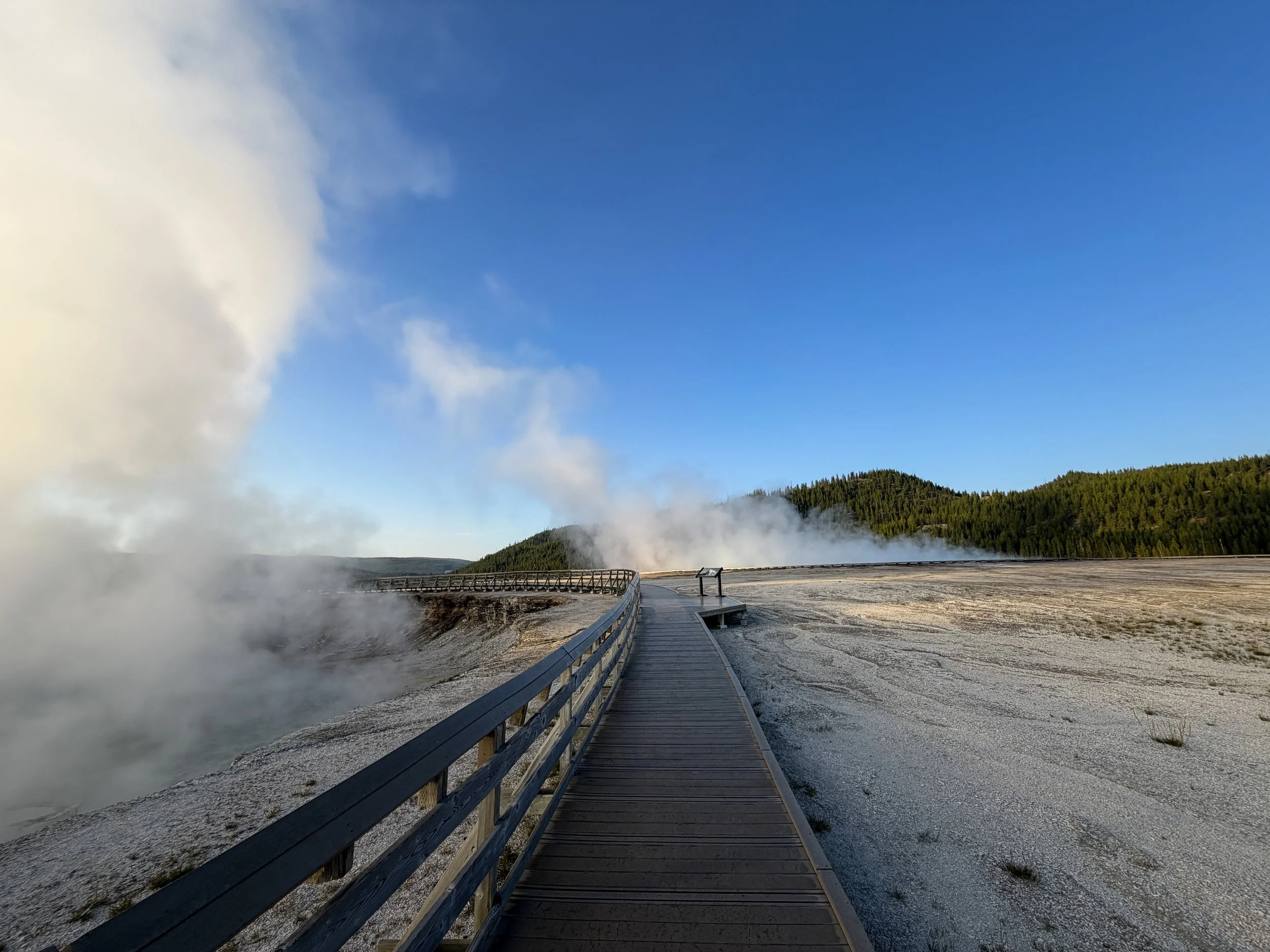 Grand Prismatic Spring Trail Yellowstone National Park Wyoming