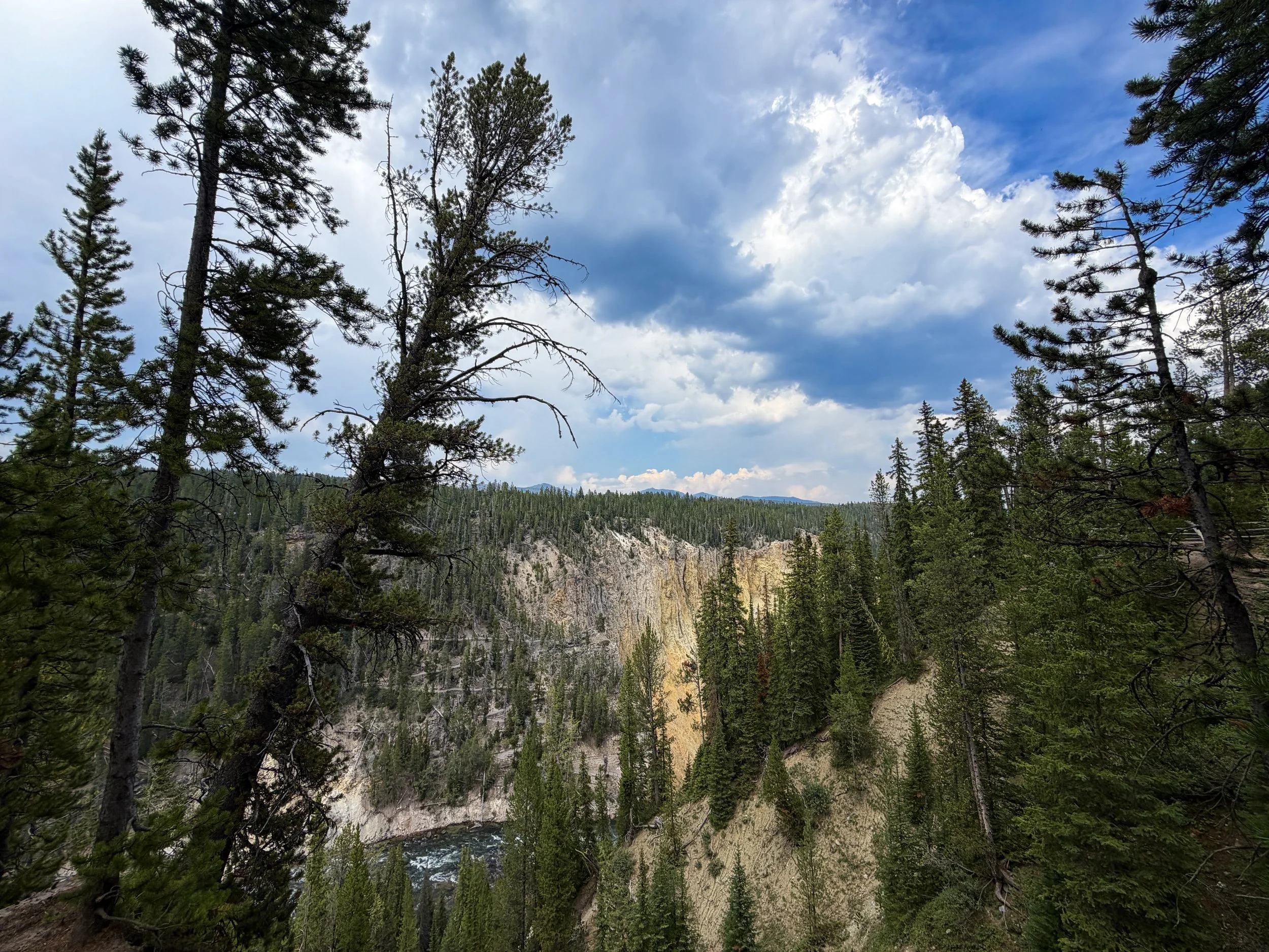 South Rim Hike Yellowstone National Park Wyoming