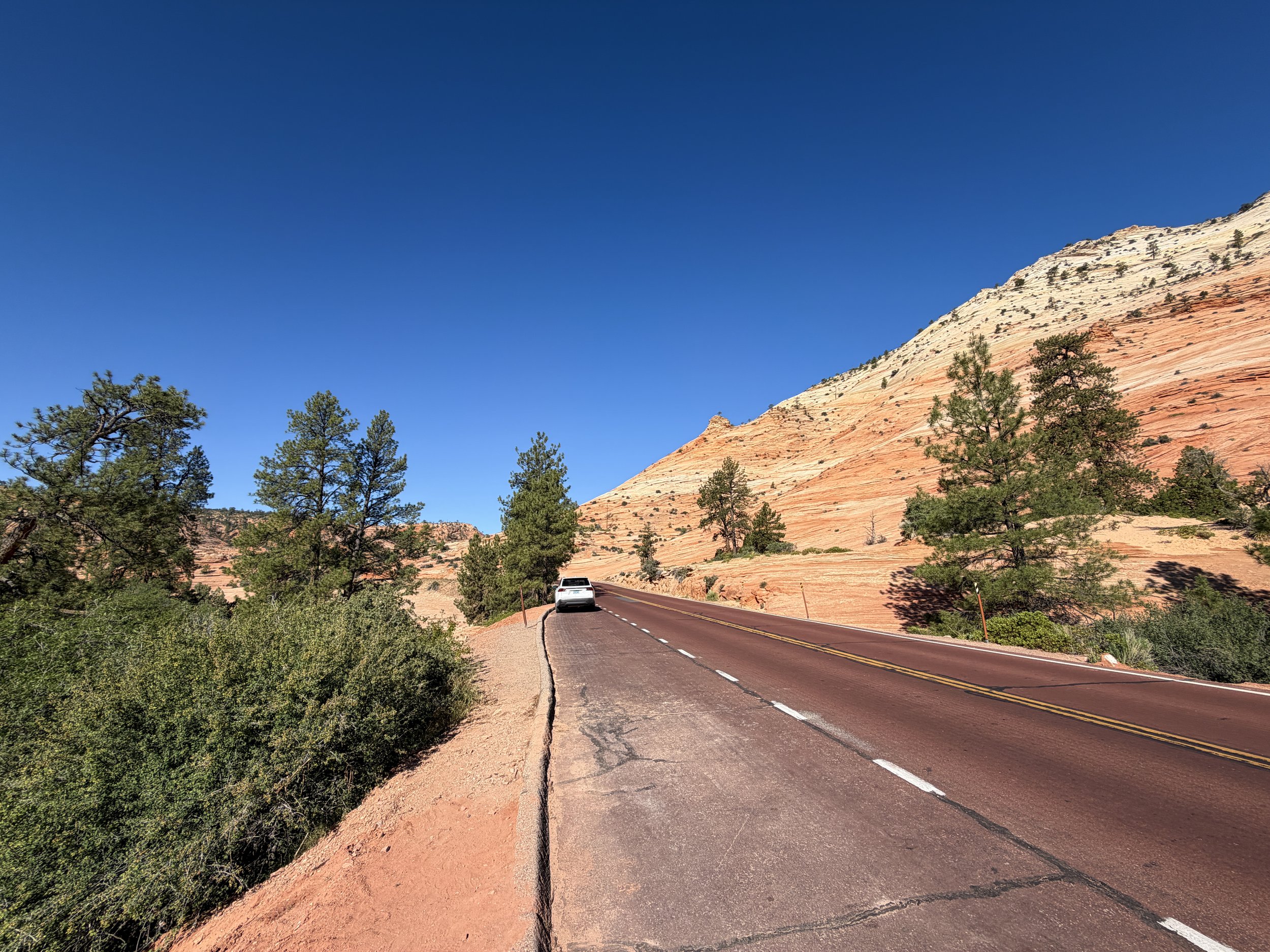 South Ariel Peak Trailhead Parking Zion National Park Utah