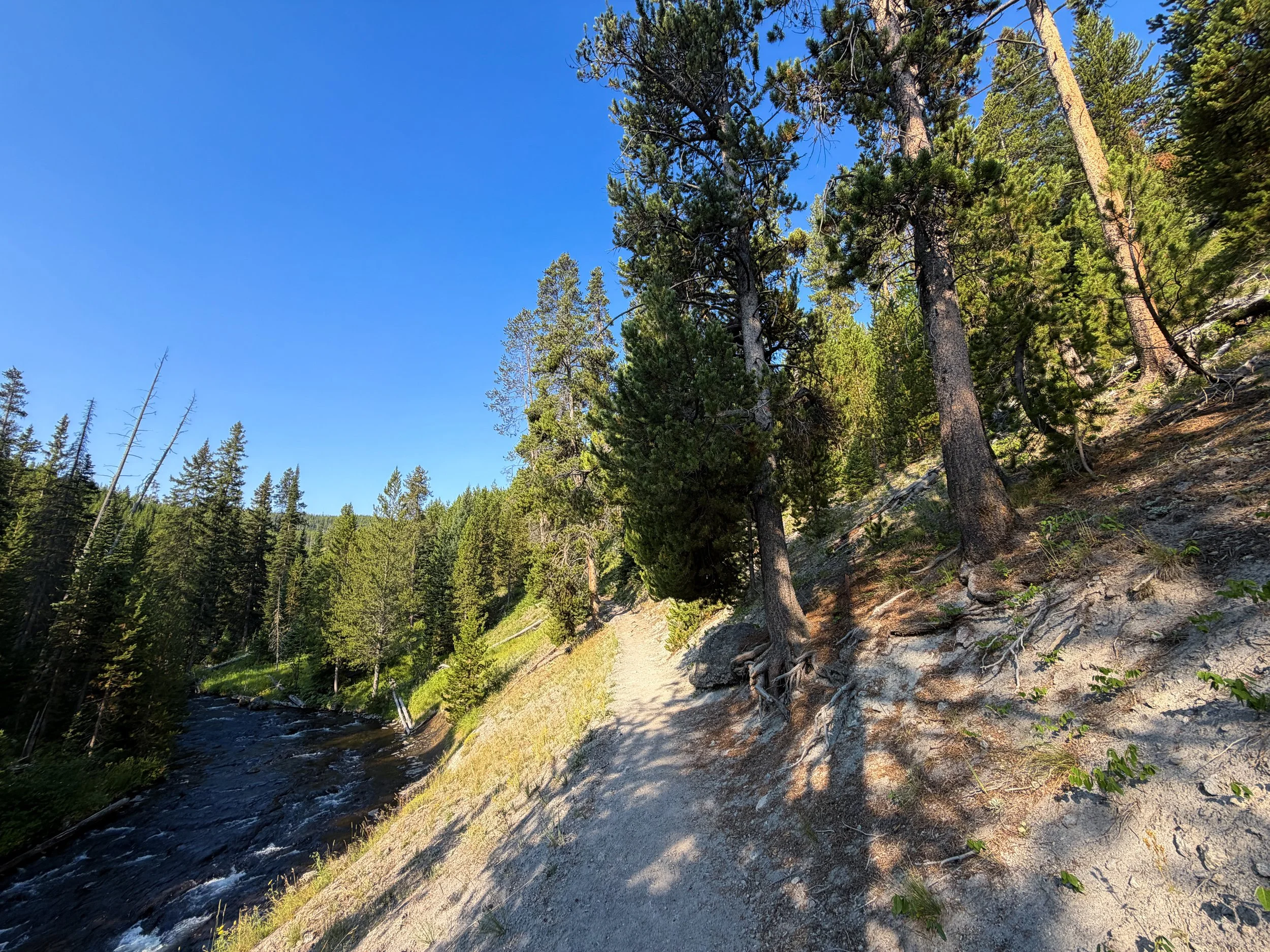 Mystic Falls Loop Trail Yellowstone National Park Wyoming