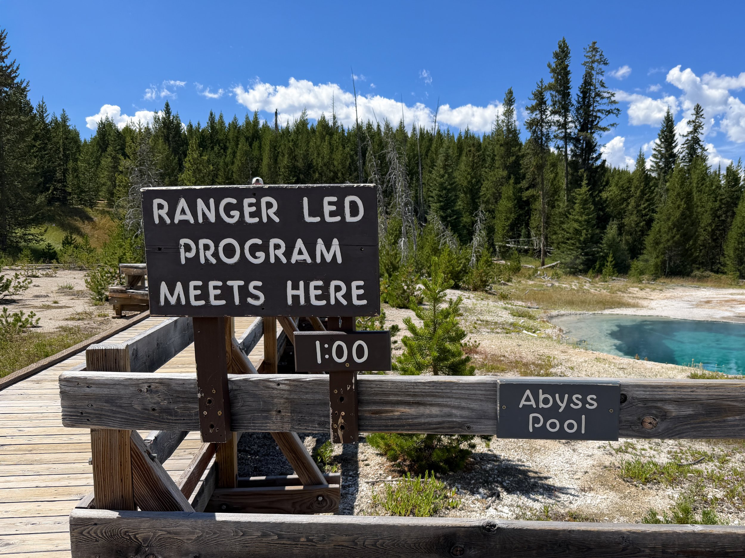 Abyss Pool West Thumb Geyser Basin Trail Yellowstone National Park Wyoming