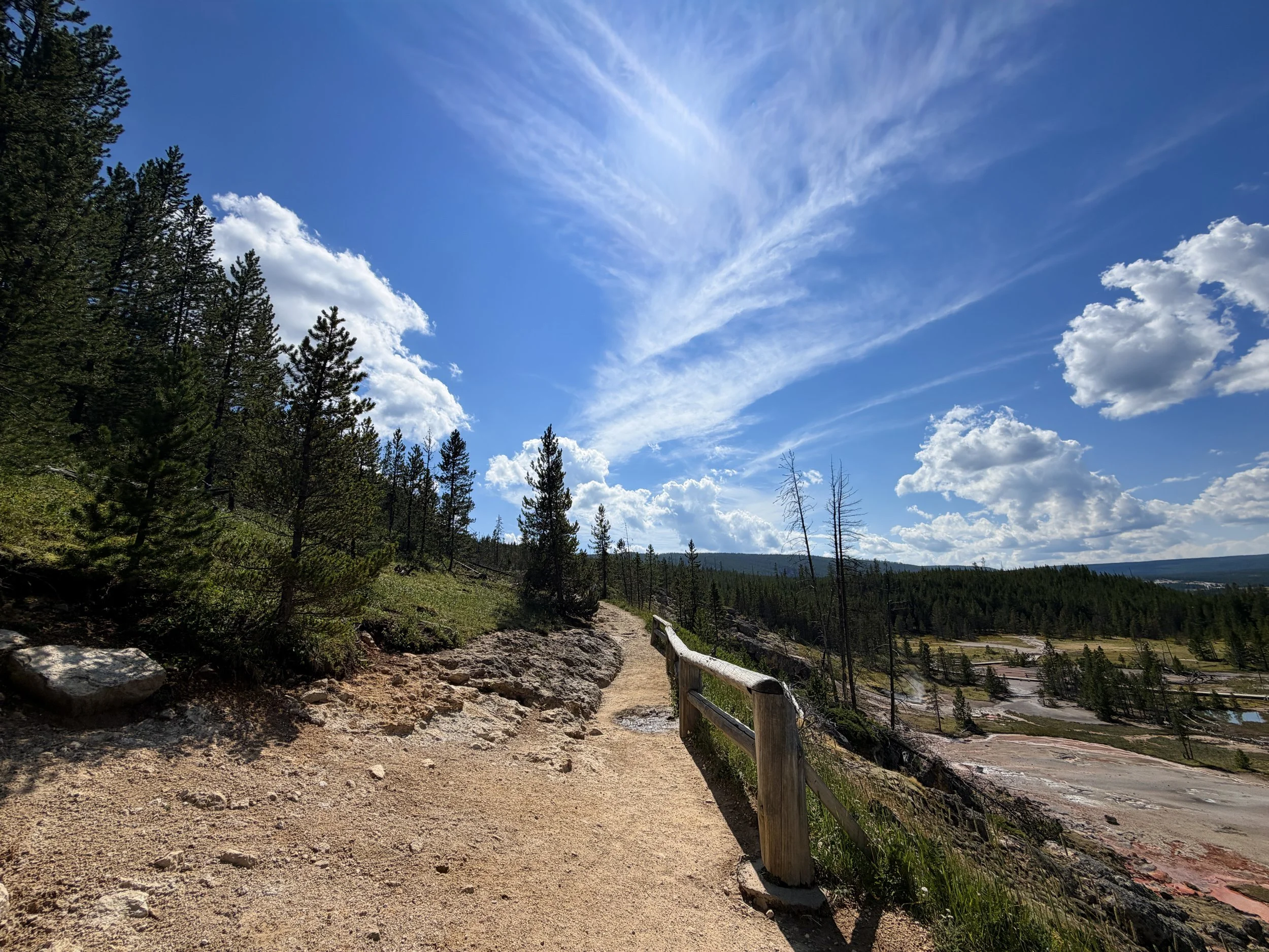Artists Paintpots Hike Yellowstone National Park Wyoming