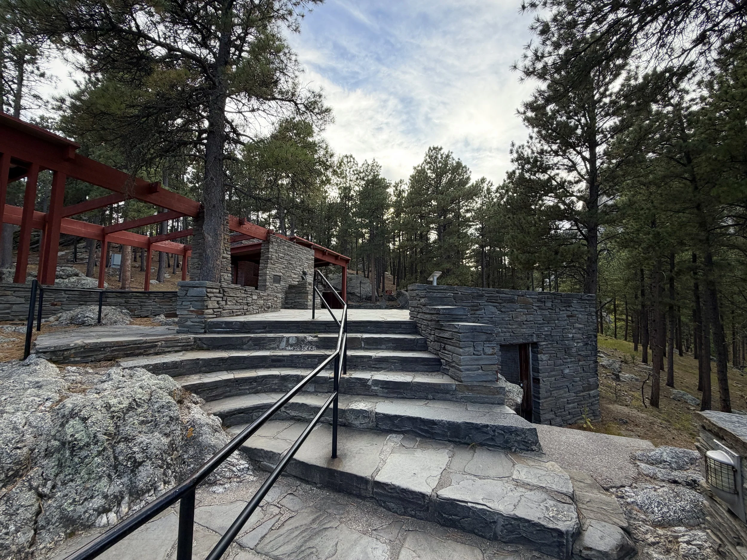 Borglum View Terrace Presidential Trail Mount Rushmore National Memorial Black Hills South Dakota