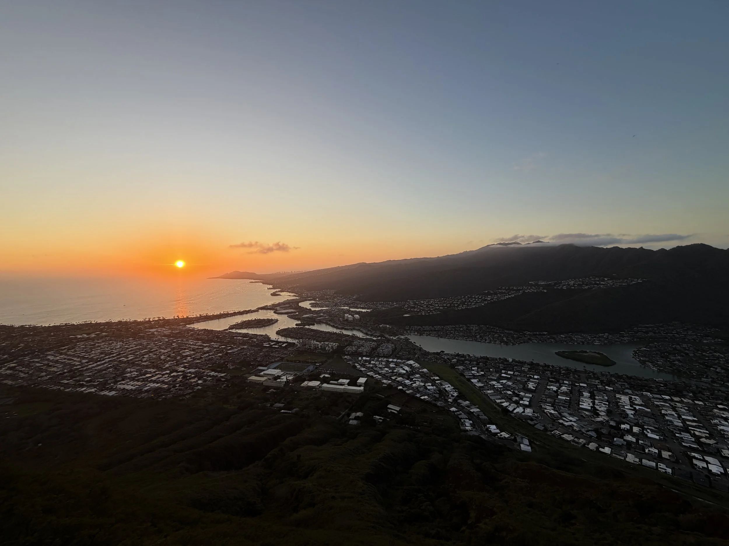 Koko Head Viewpoint Sunset Oahu Hawaii