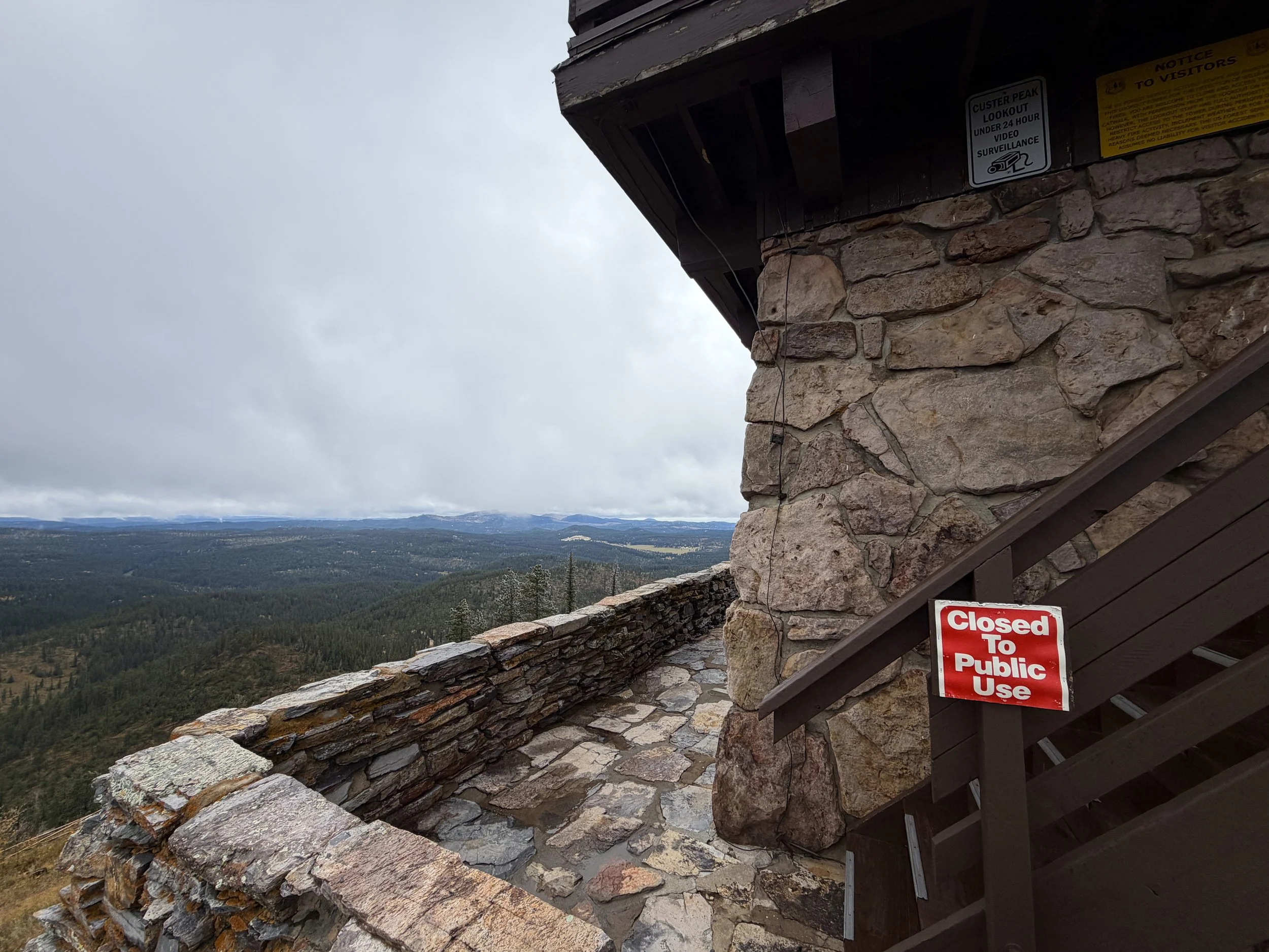 Custer Peak Fire Lookout Tower Black Hills South Dakota