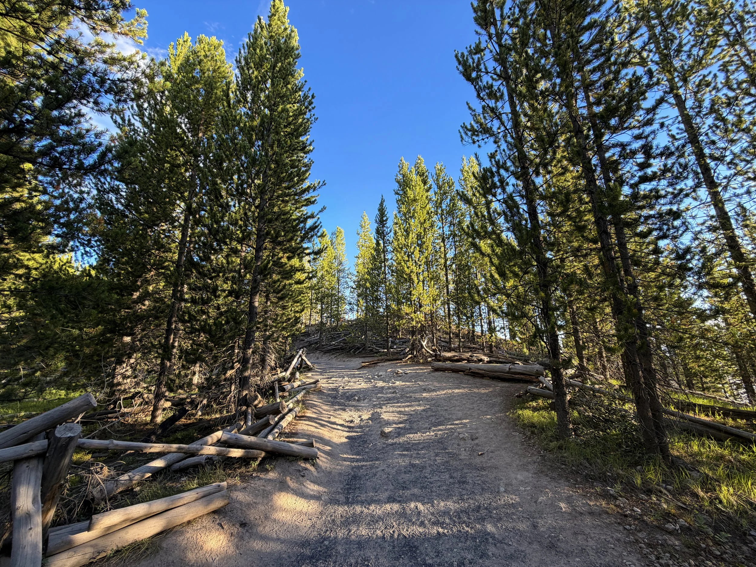 Grand Prismatic Overlook Trail Yellowstone National Park Wyoming