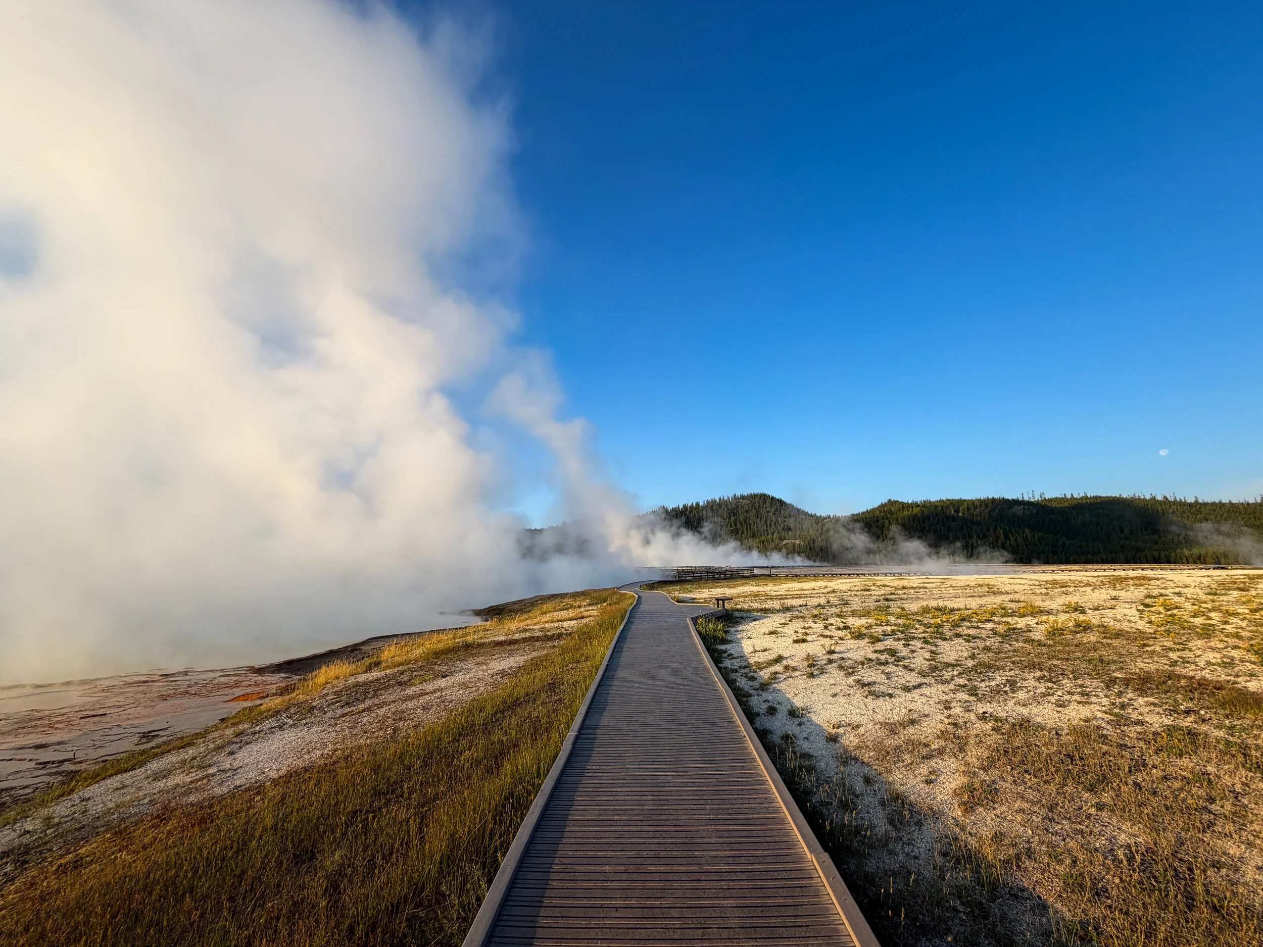 Midway Geyser Basin Trail Yellowstone National Park Wyoming