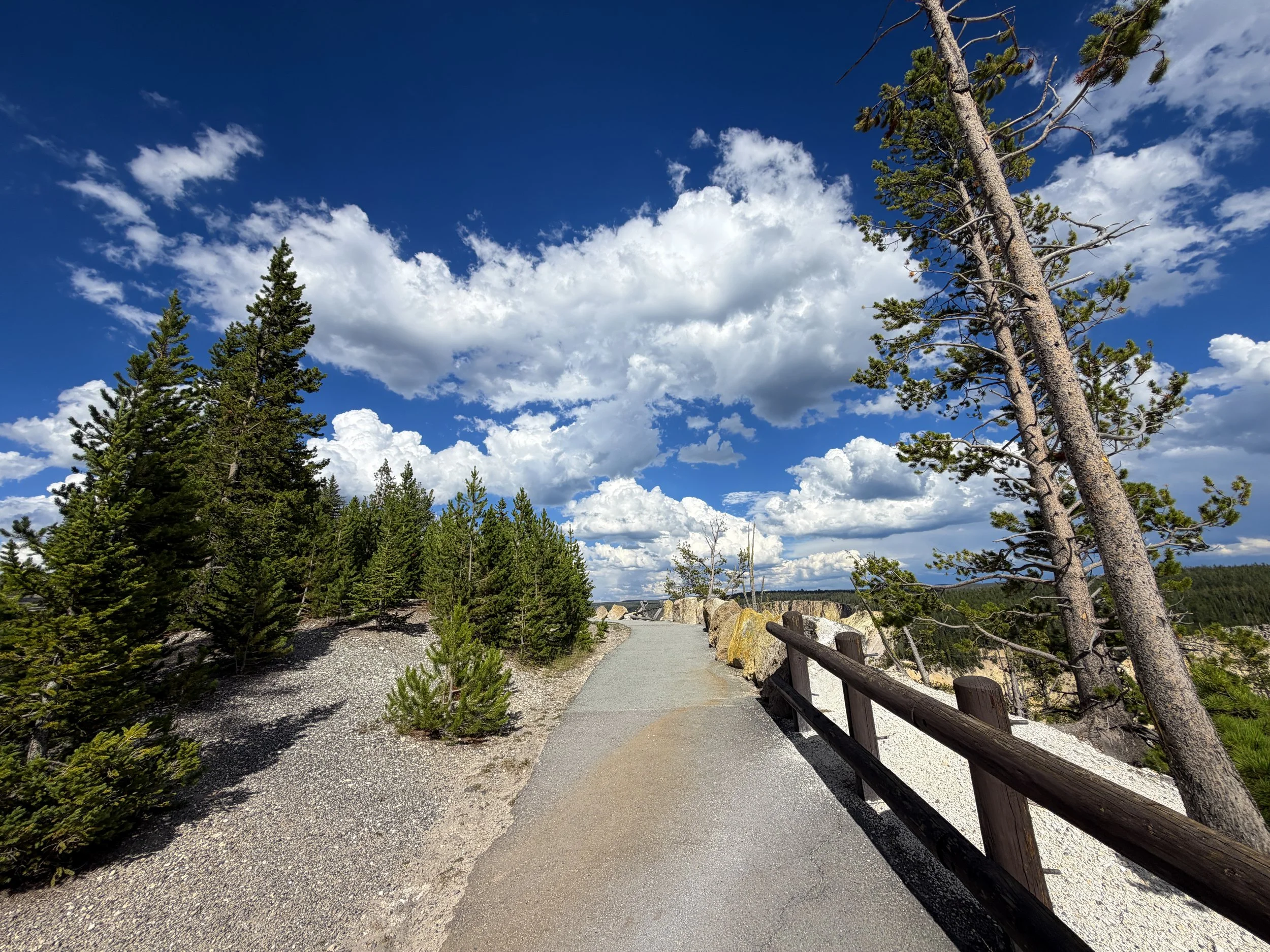 North Rim Hike Yellowstone National Park Wyoming