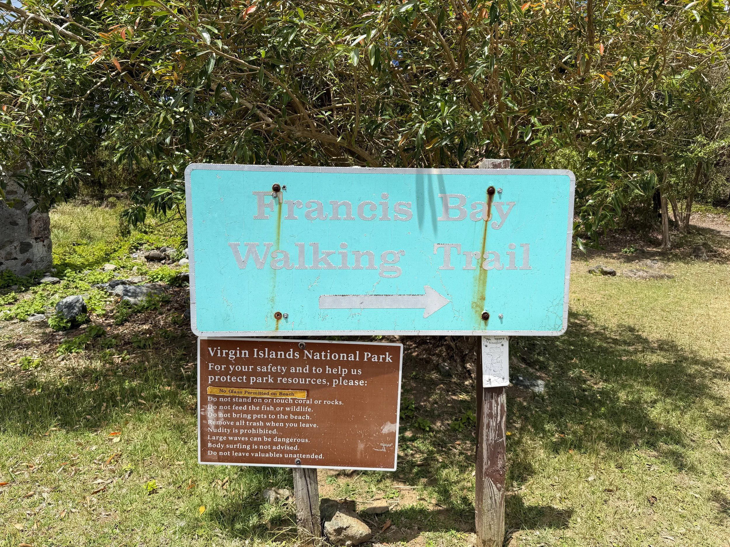 Francis Bay Trailhead Virgin Islands National Park