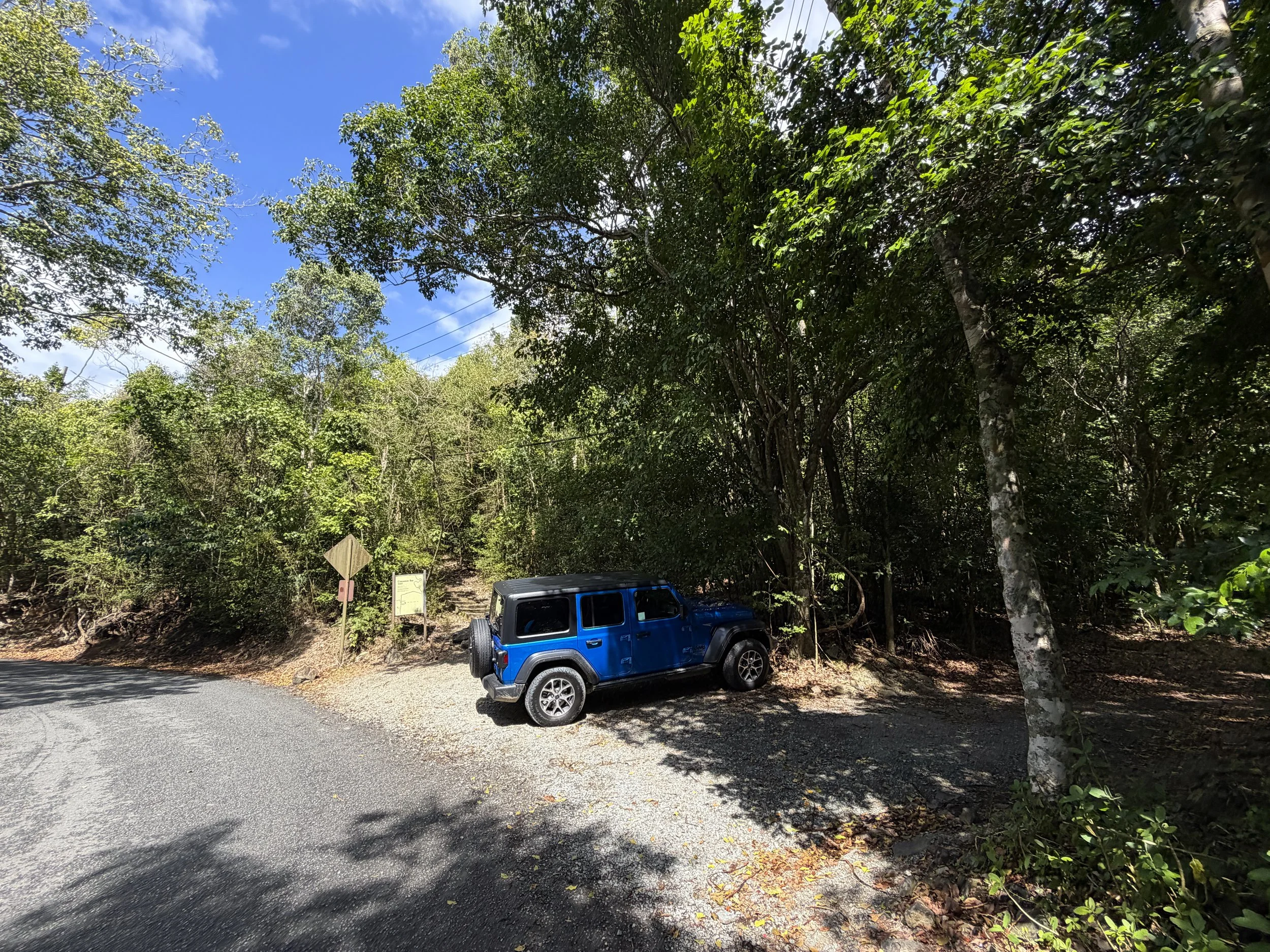 America Hill Trailhead Parking Virgin Islands National Park