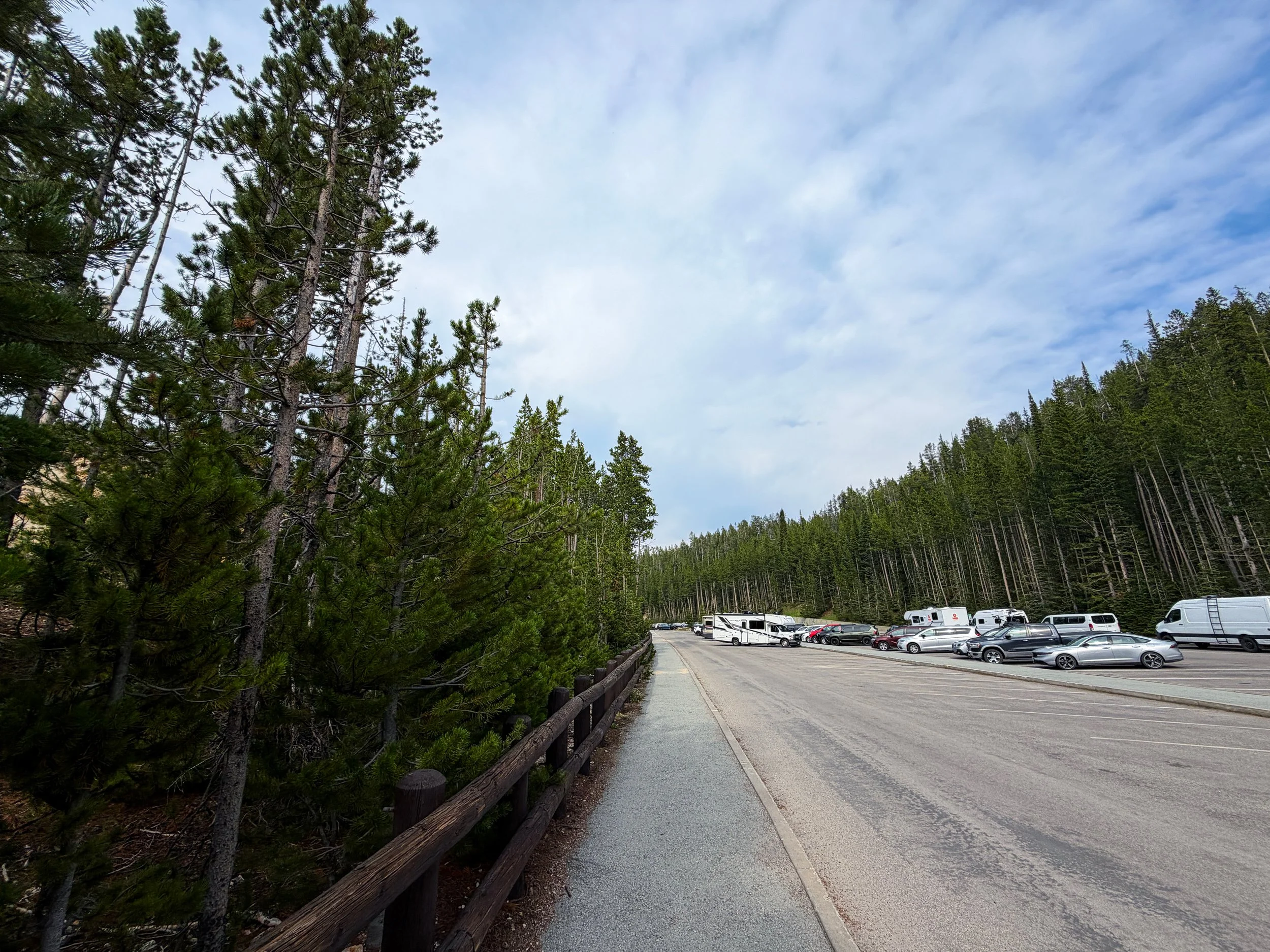 South Rim Trail to Artist Point Yellowstone National Park Wyoming