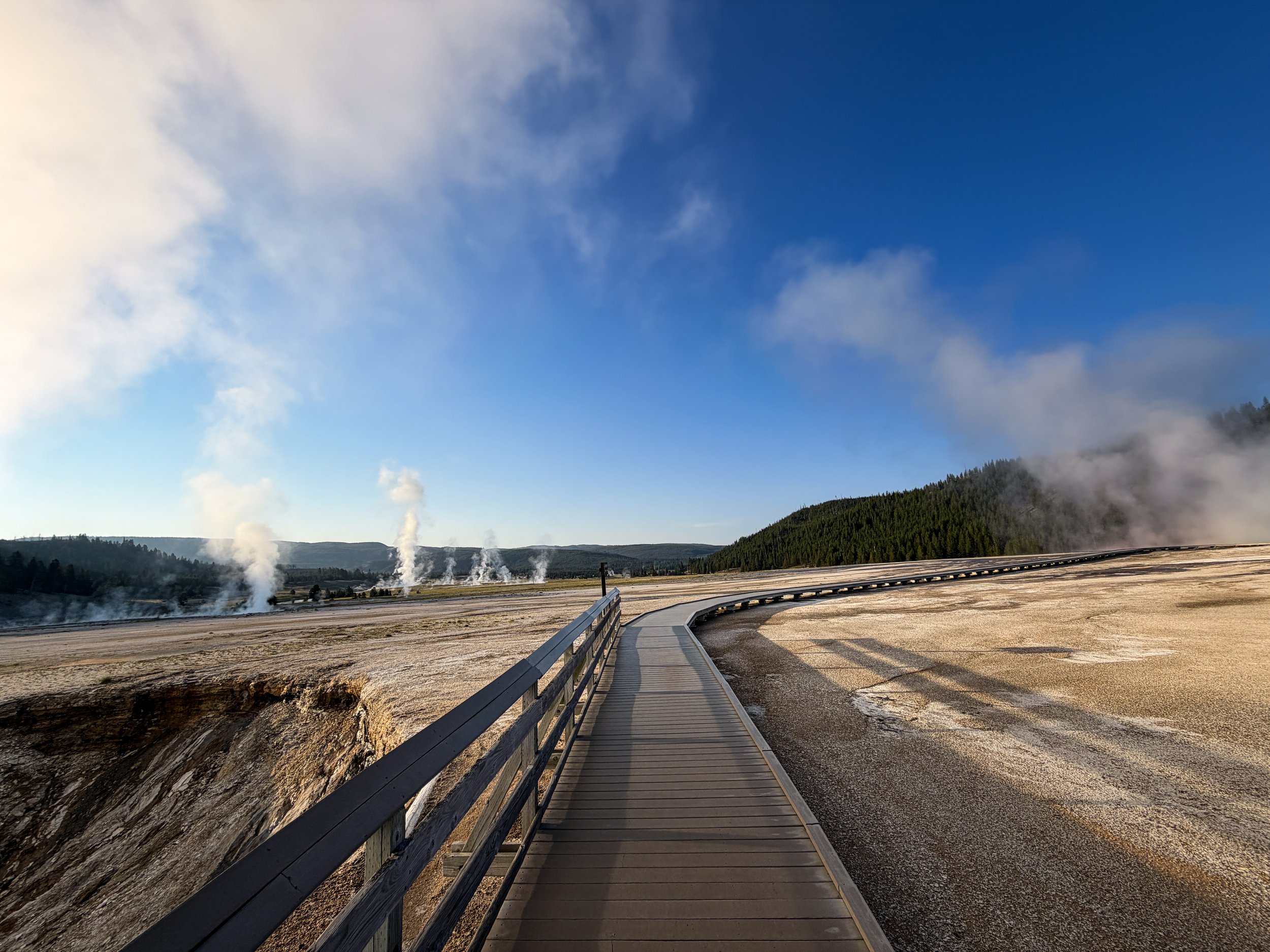 Grand Prismatic Spring Trail Yellowstone National Park Wyoming