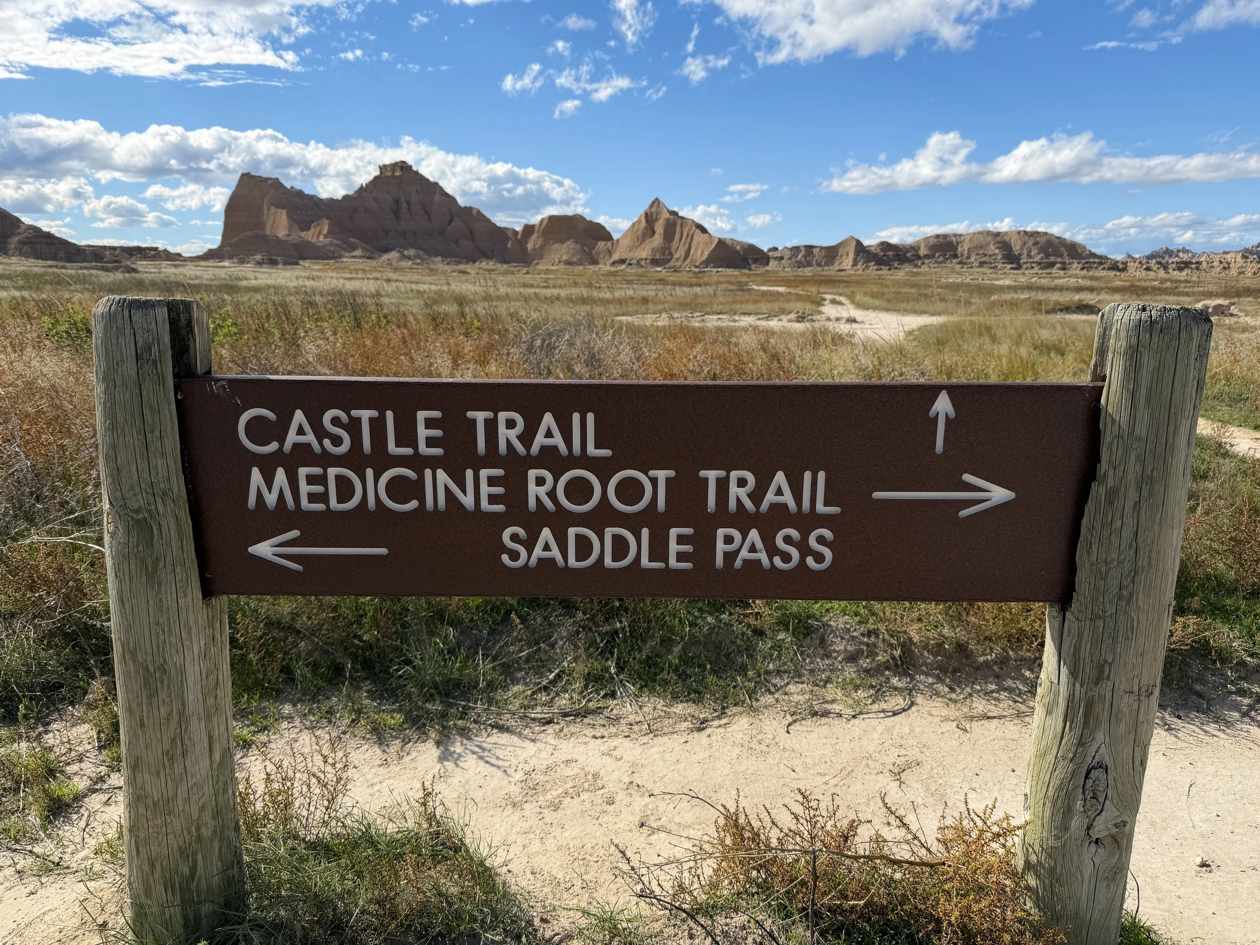 Saddle Pass Trail to Medicine Root Trail Badlands National Park South Dakota