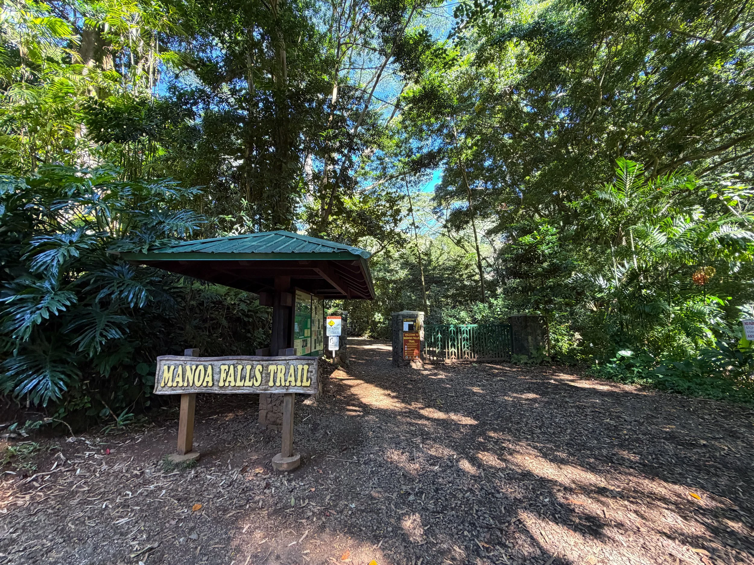 Manoa Falls Trailhead Oahu Hawaii