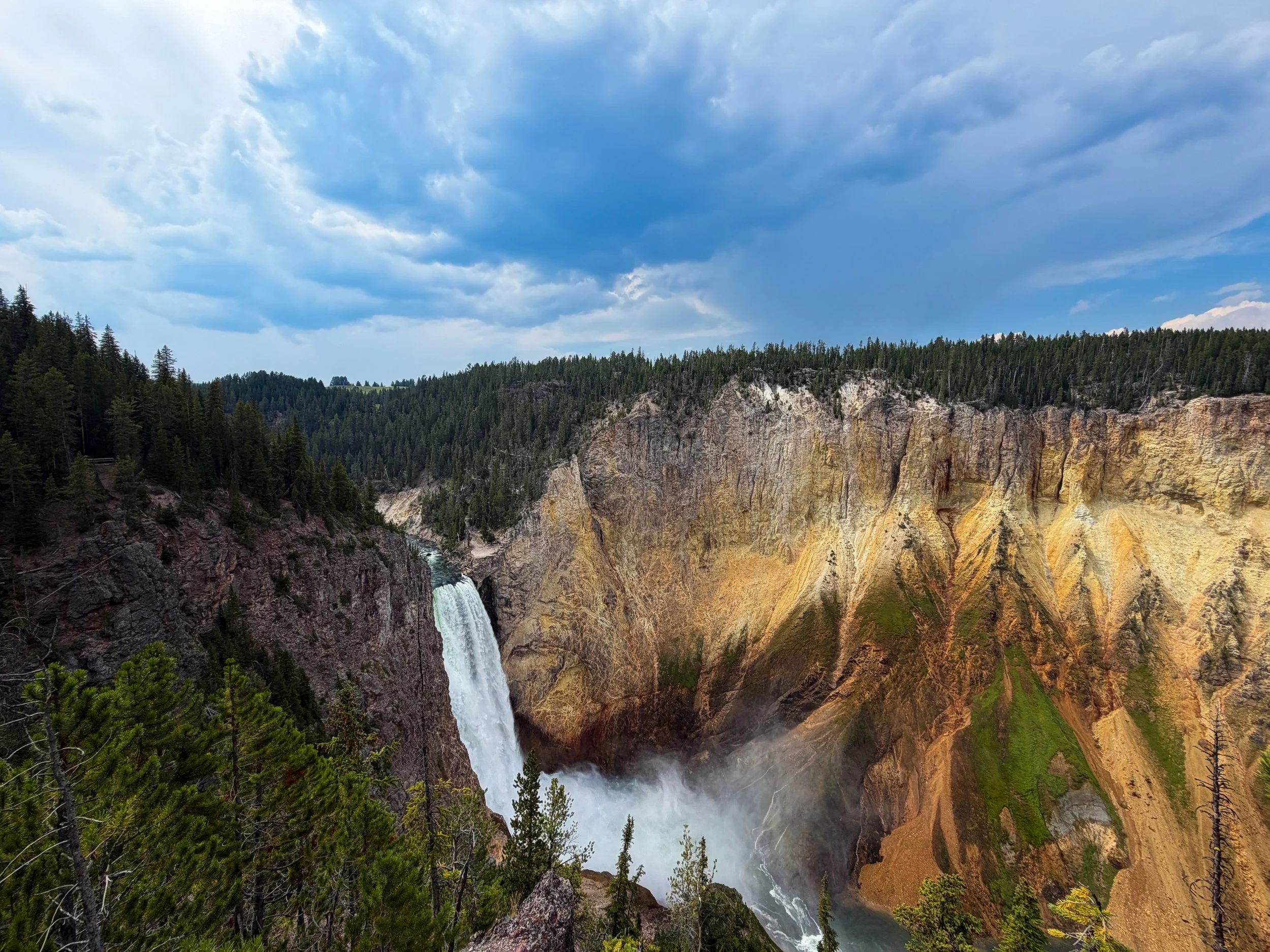 Lower Yellowstone Falls South Rim Trail Yellowstone National Park Wyoming