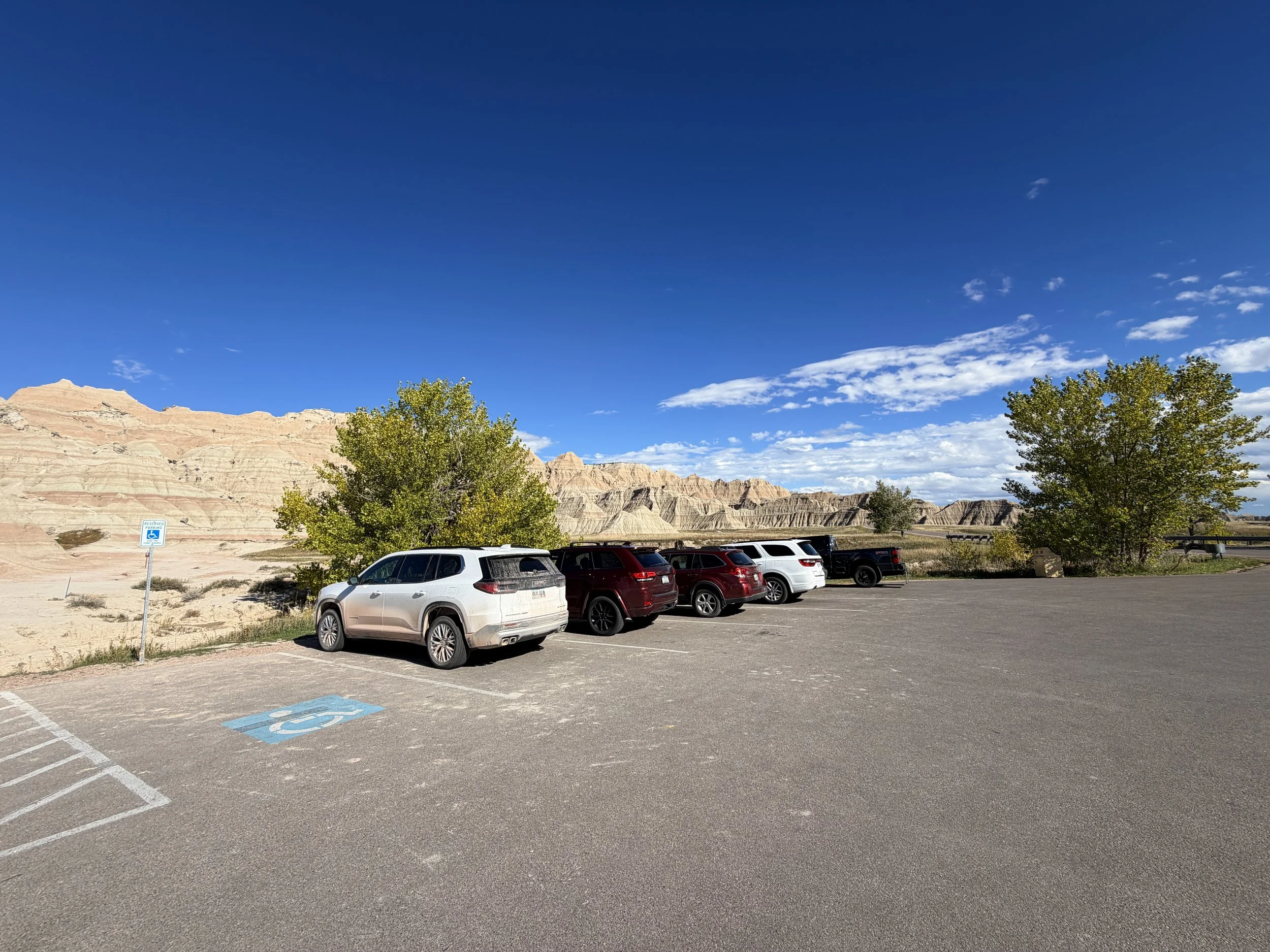 Saddle Pass Trailhead Parking Badlands National Park South Dakota