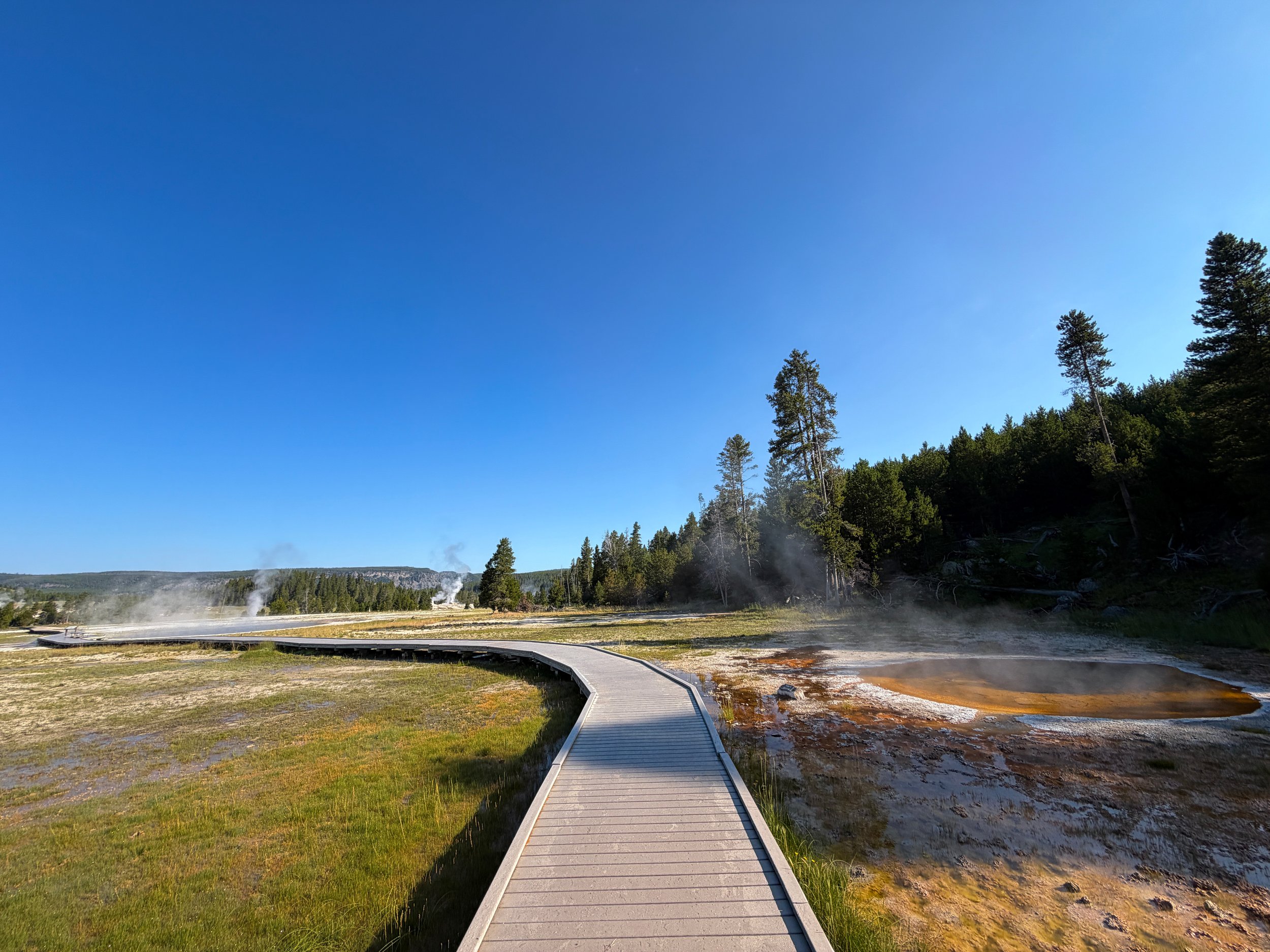 Wave Spring Yellowstone National Park Wyoming